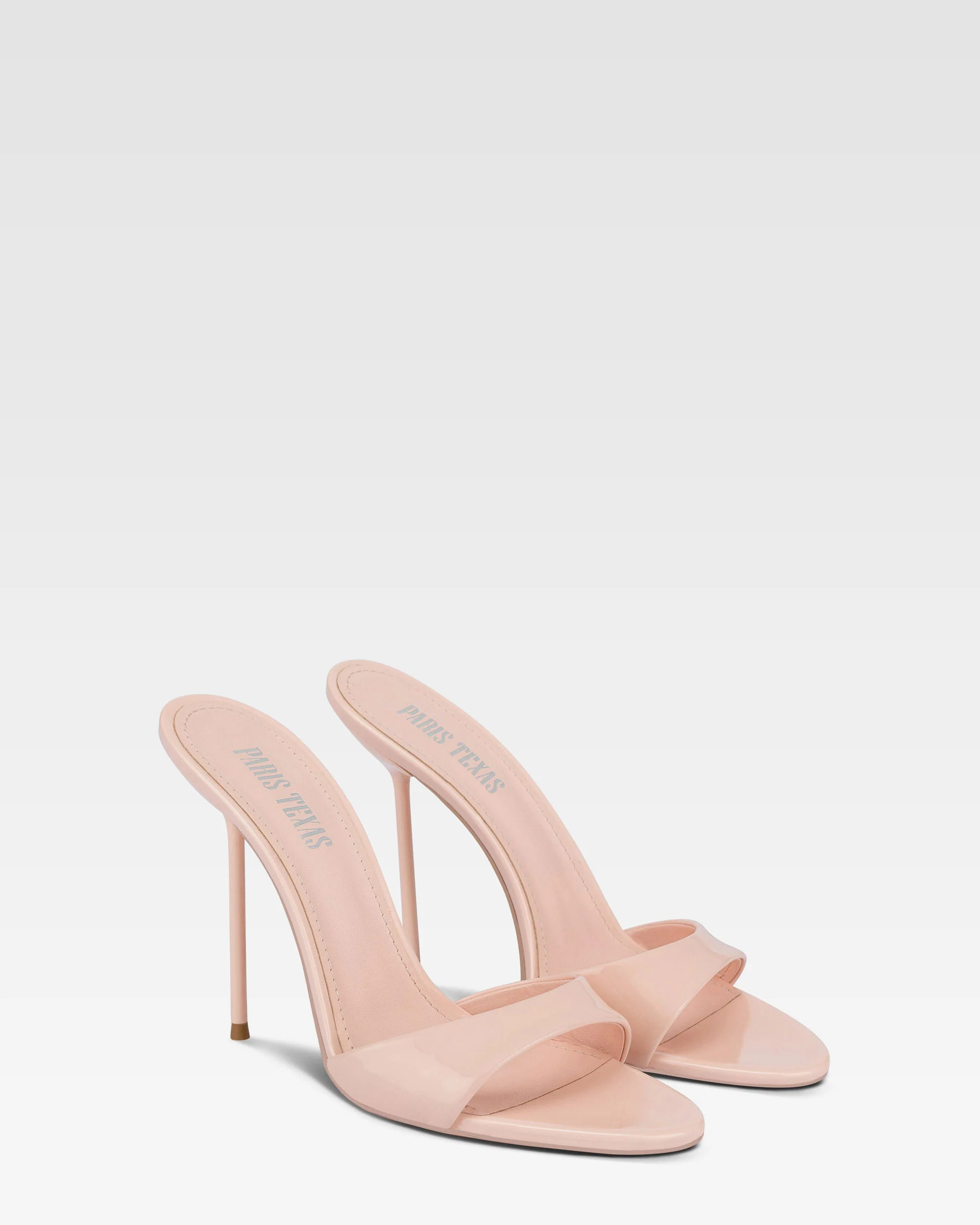 Mules in powder pink patent leather - Image 2