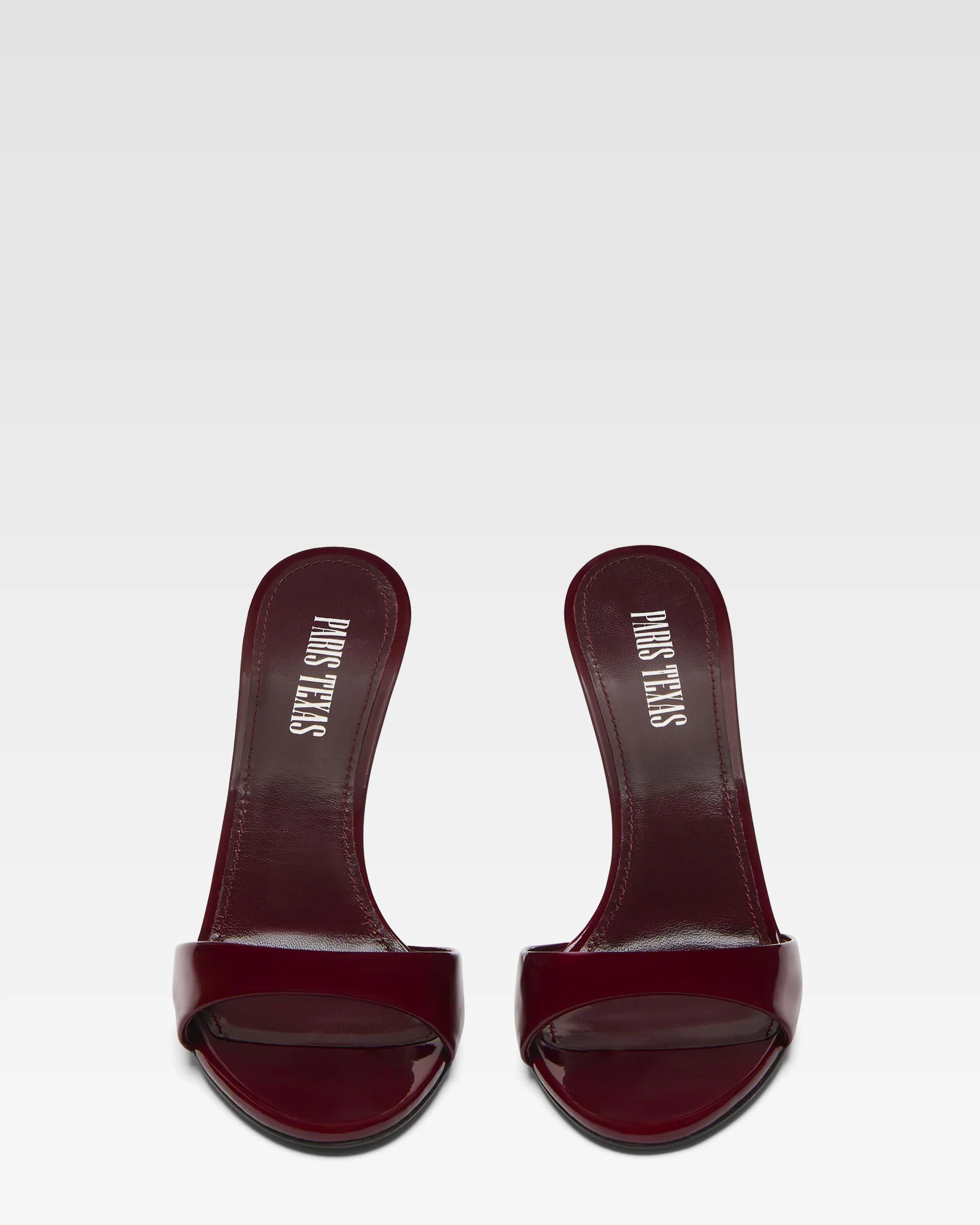 Mules in rouge noir patent - Image 3