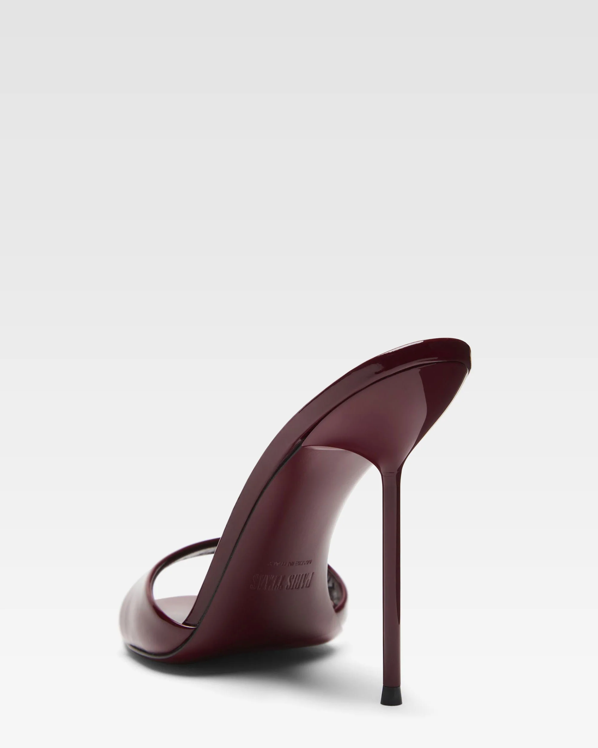 Mules in rouge noir patent - Image 5