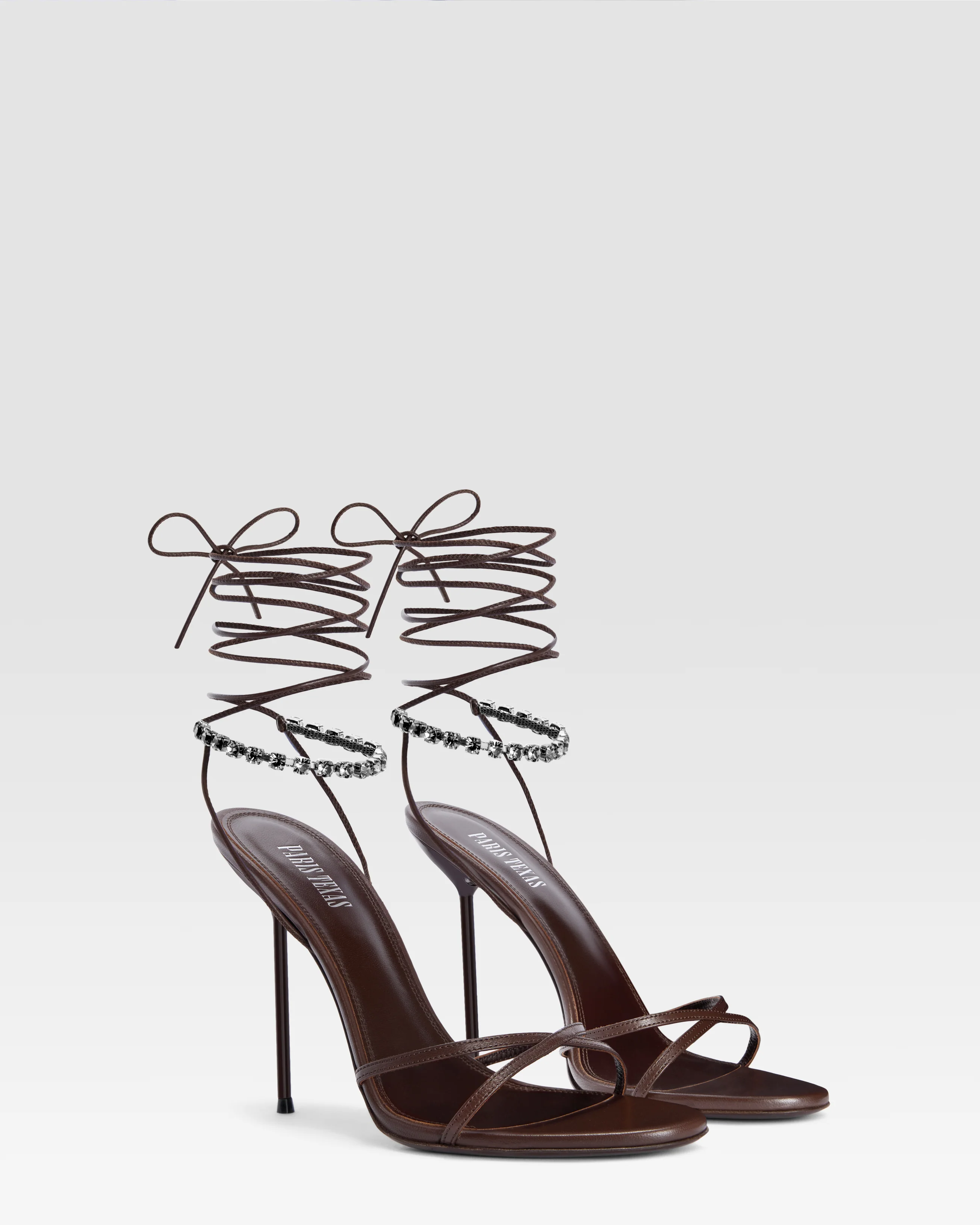 NAPPA LEATHER SANDAL WITH CRYSTALS - Image 2