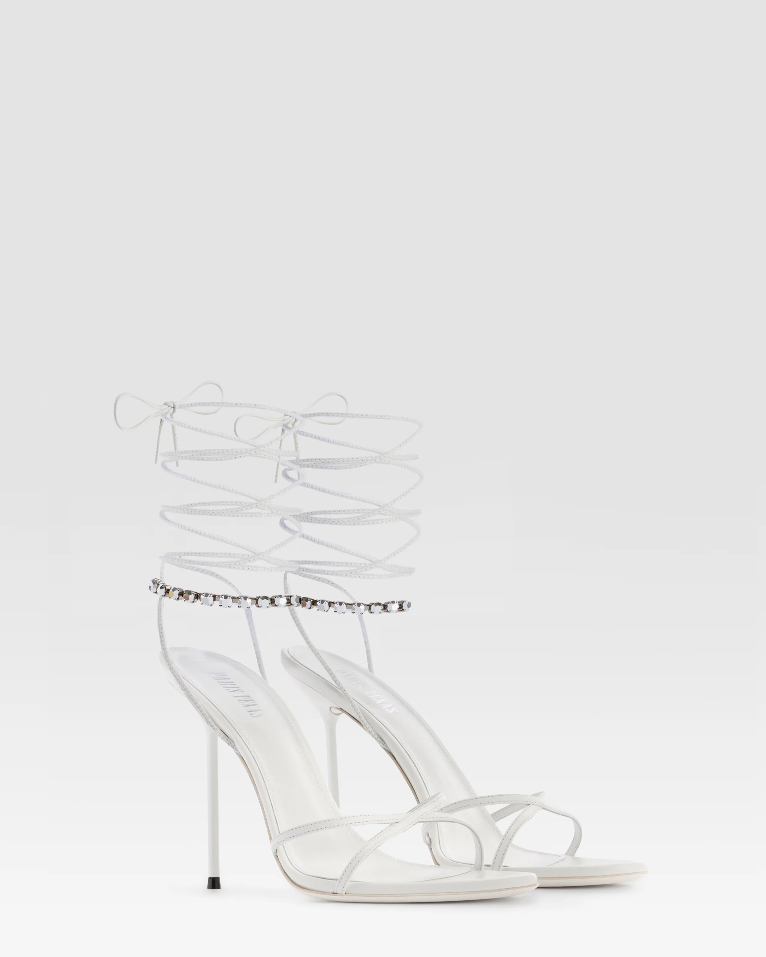 NAPPA LEATHER SANDAL WITH CRYSTALS - Image 2