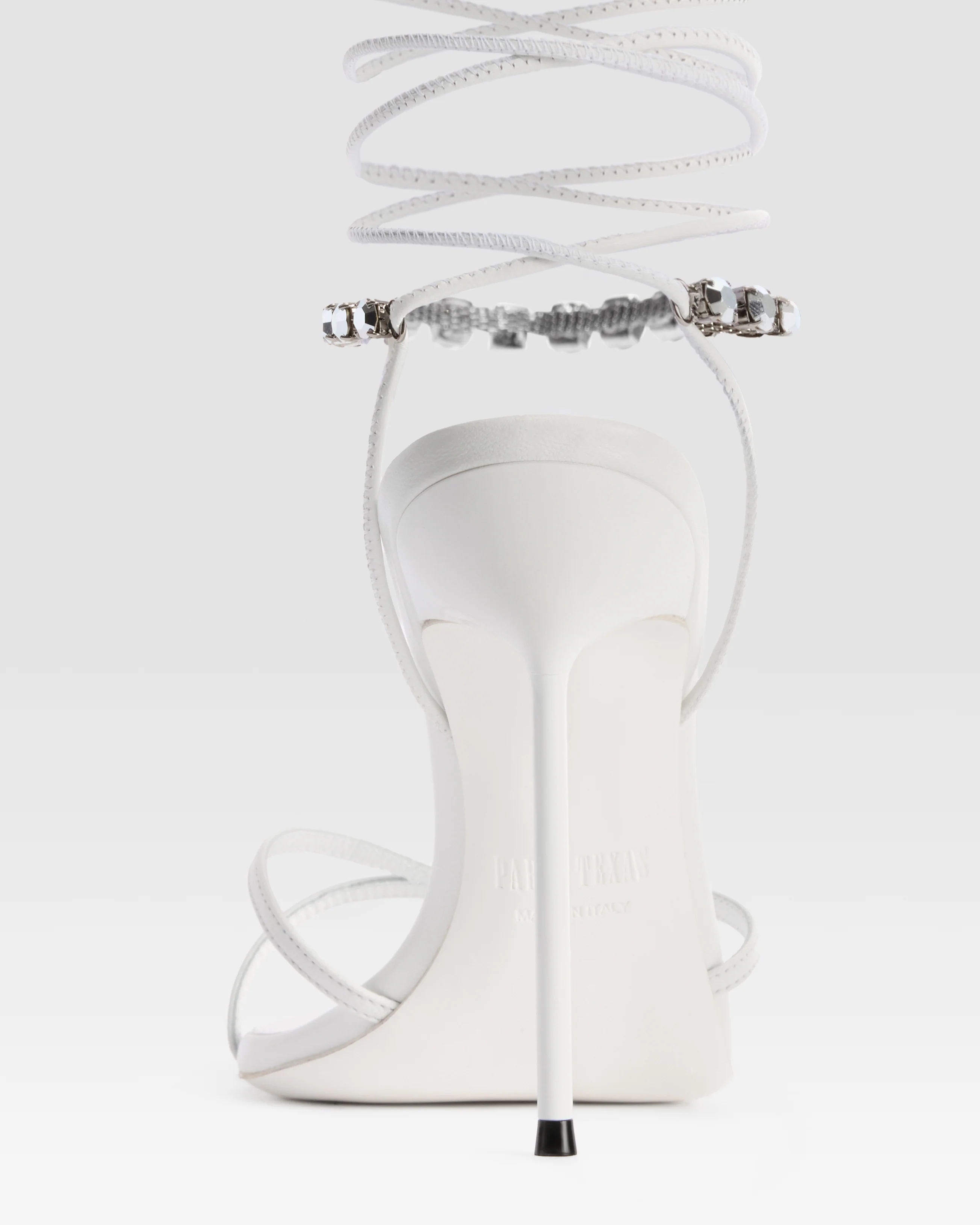 NAPPA LEATHER SANDAL WITH CRYSTALS - Image 4