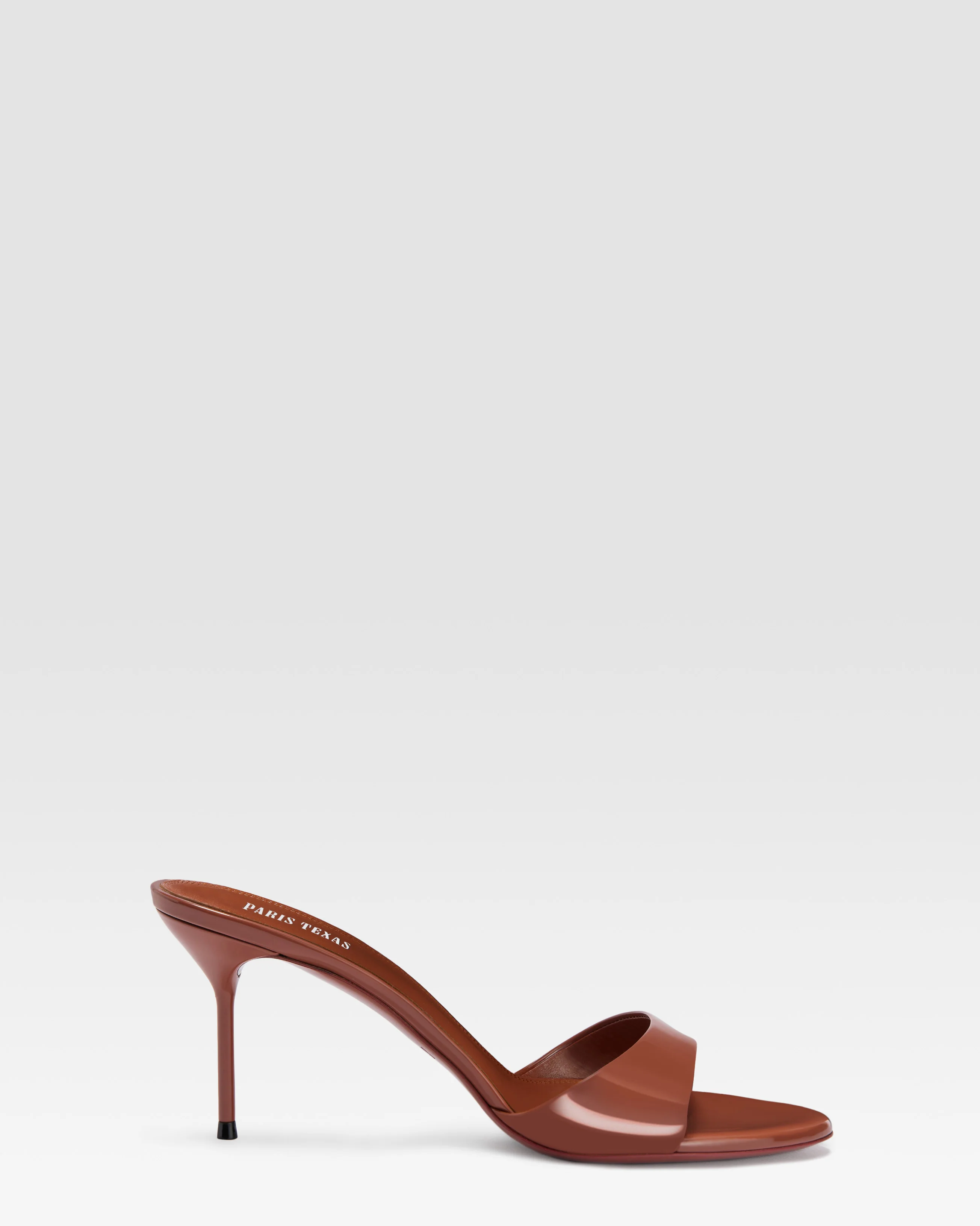 PATENT LEATHER MULE