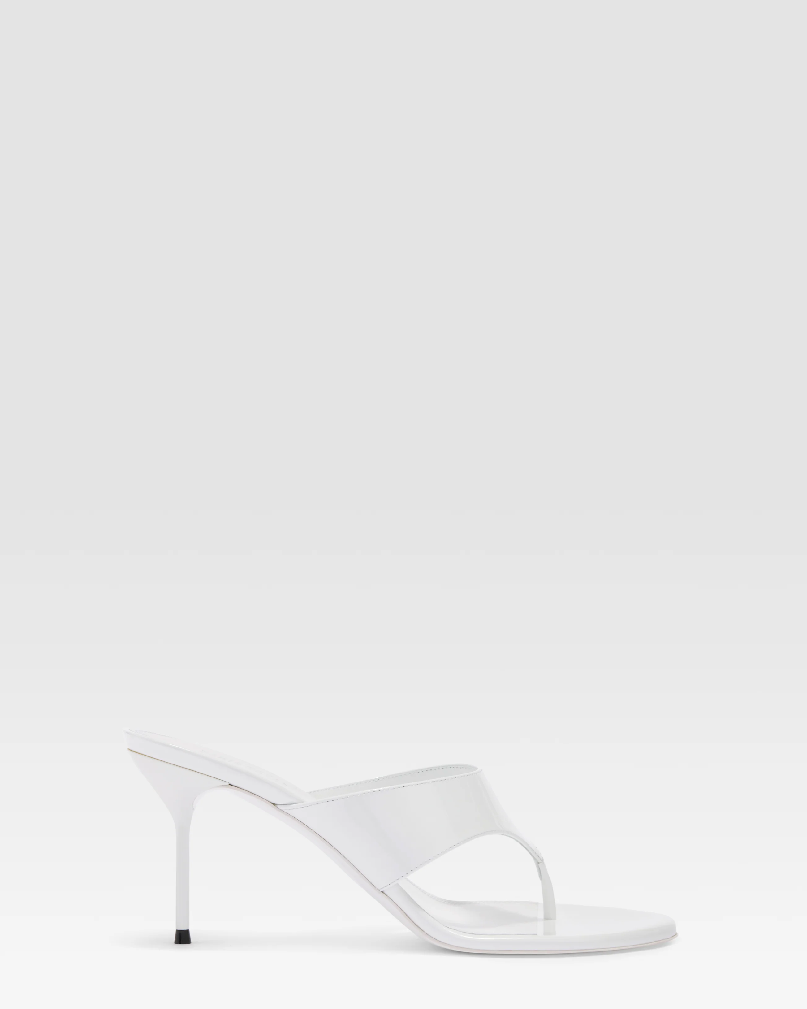 PATENT LEATHER MULE