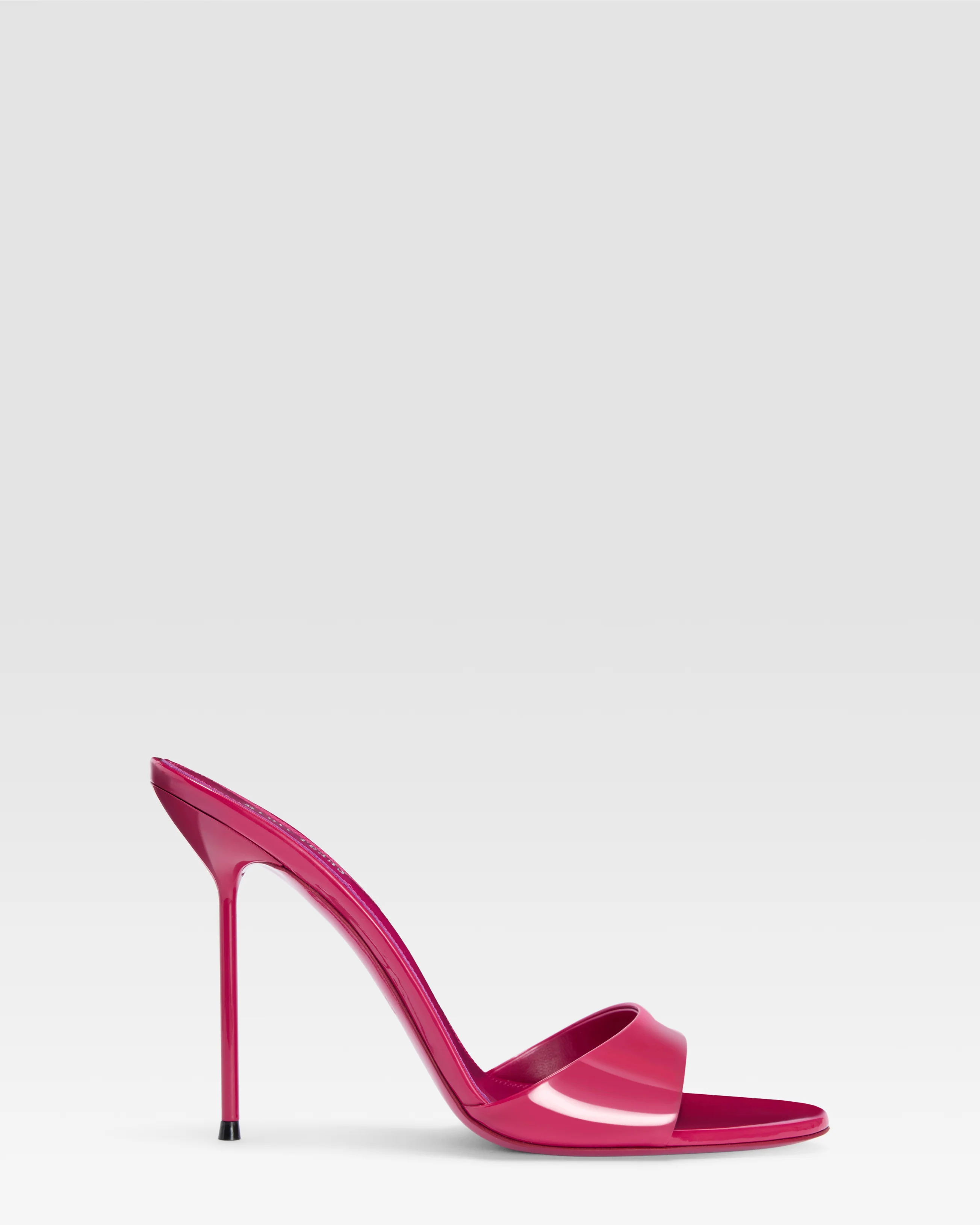 PATENT LEATHER MULE