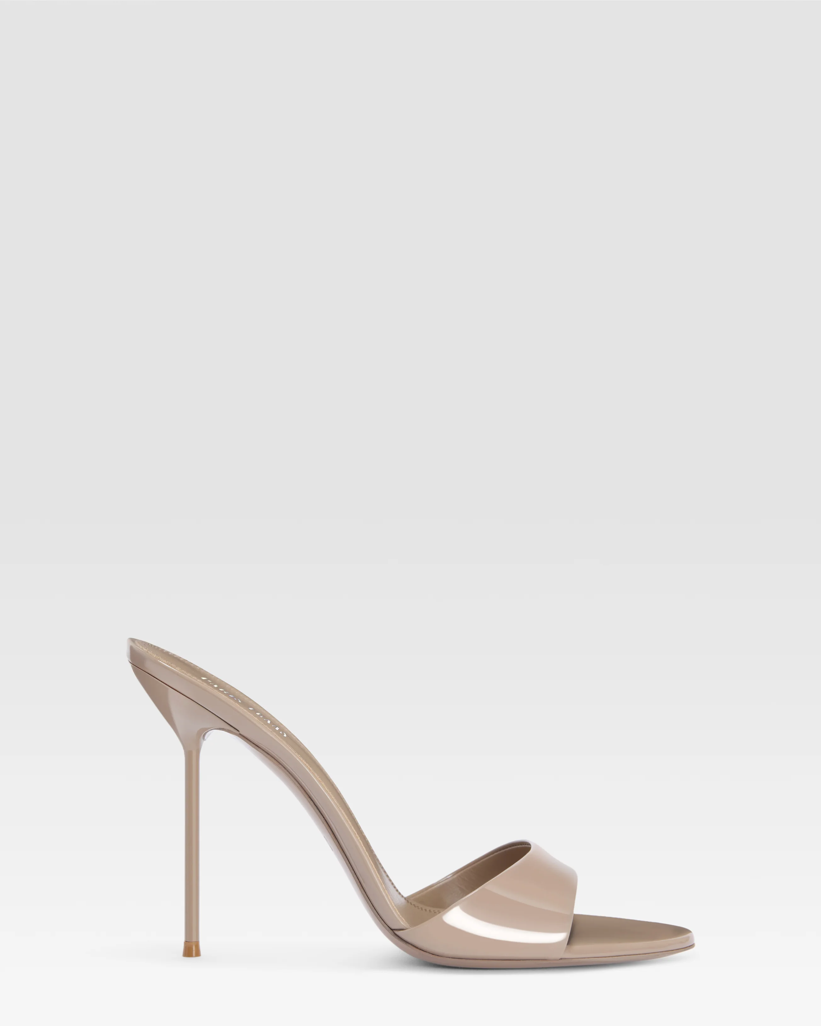 PATENT LEATHER MULE