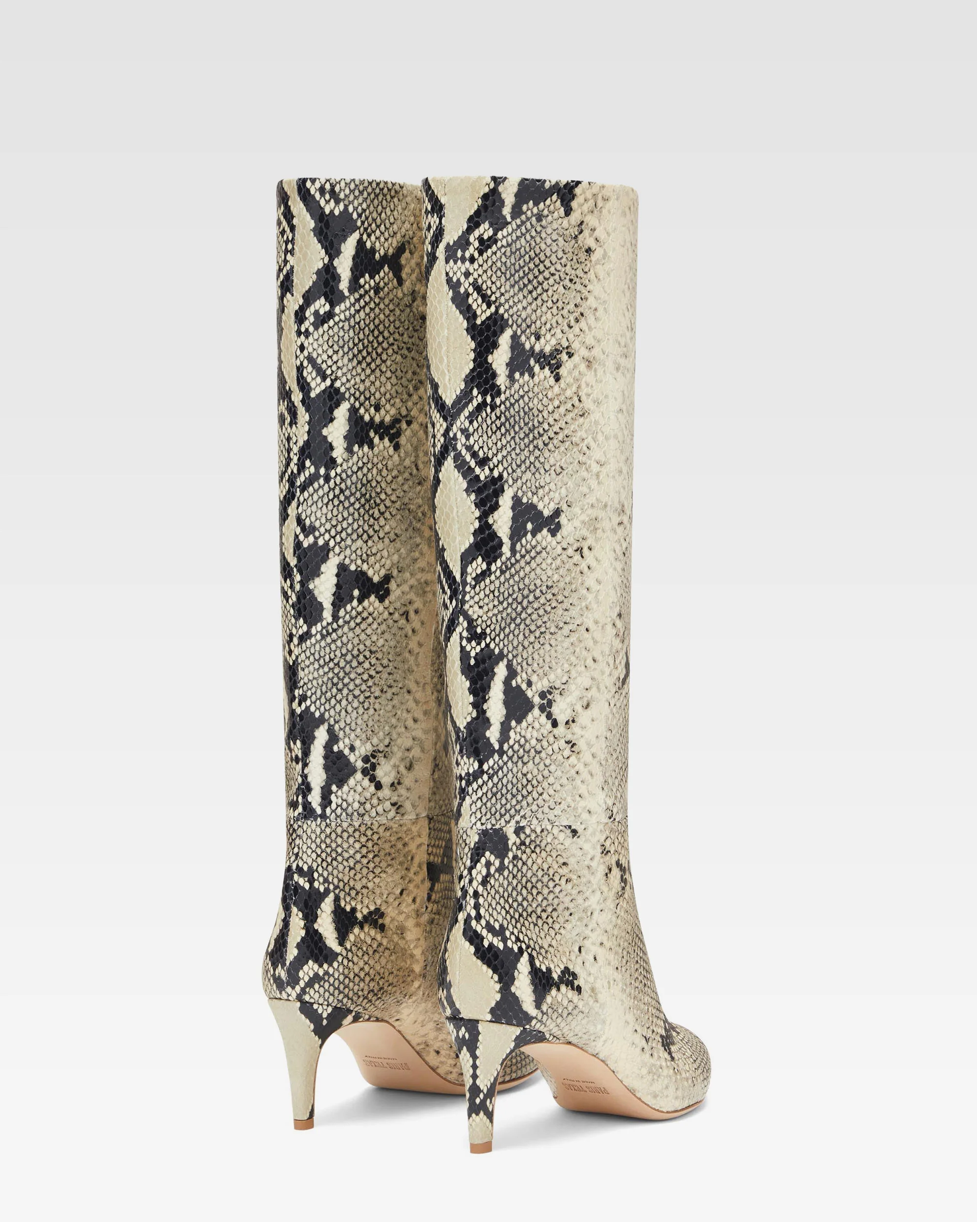 Printed phyton leather heel 60 boots - Image 3