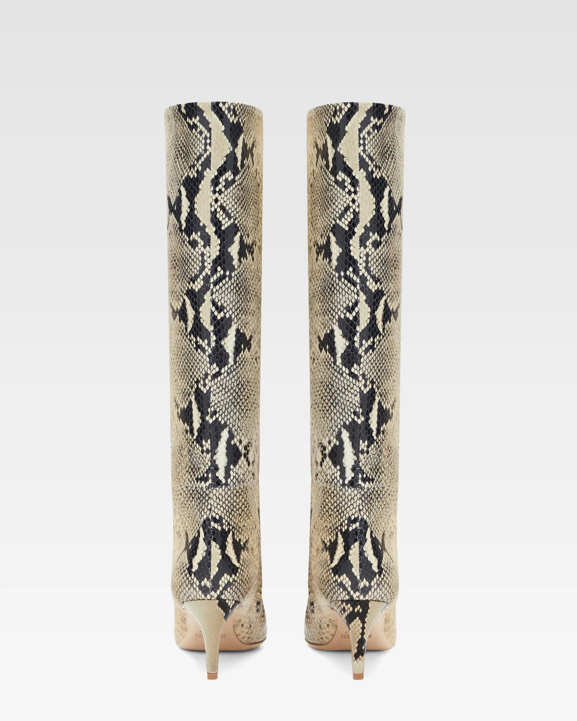 Printed phyton leather heel 60 boots - Image 4