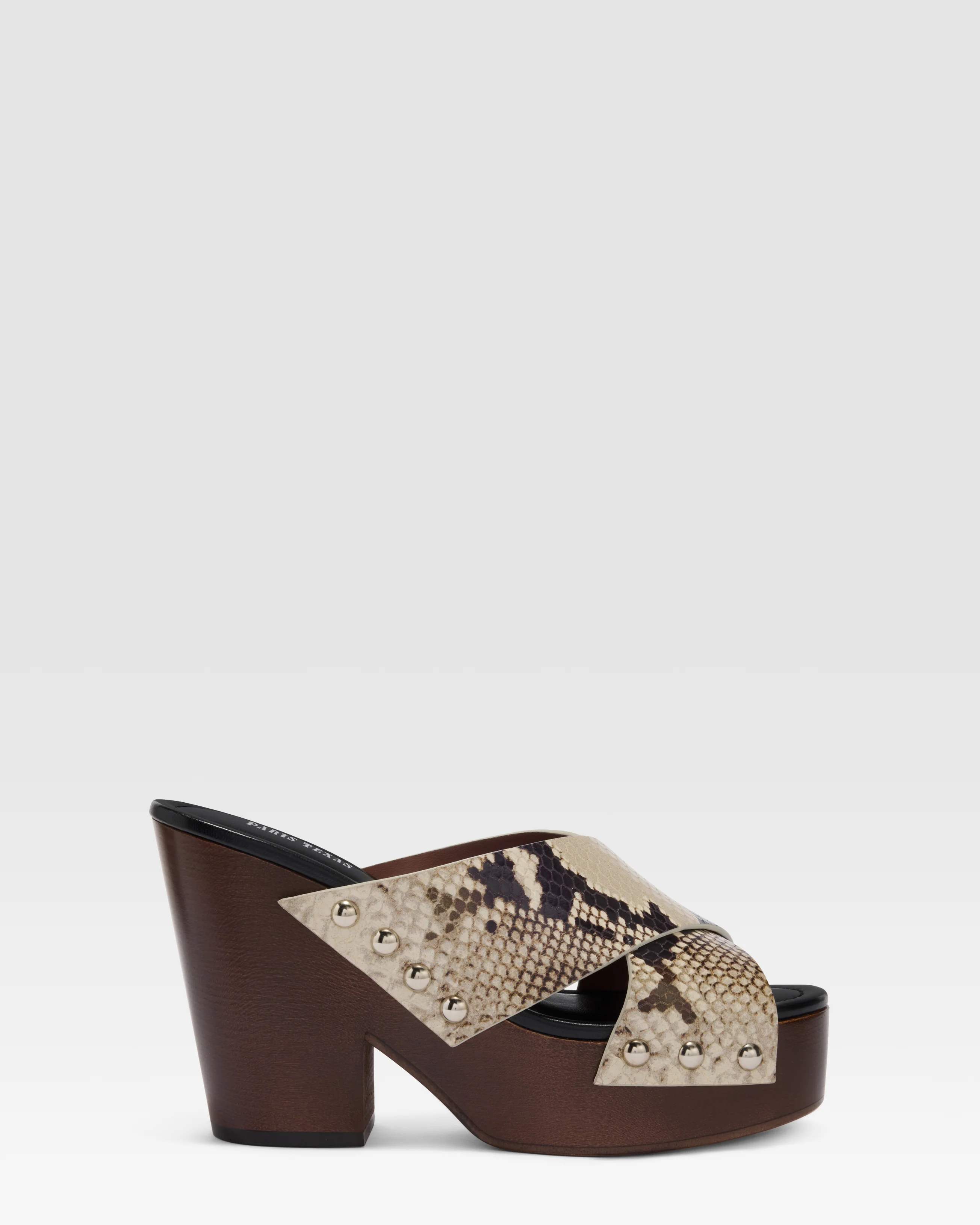 Python-print LEATHER MULE