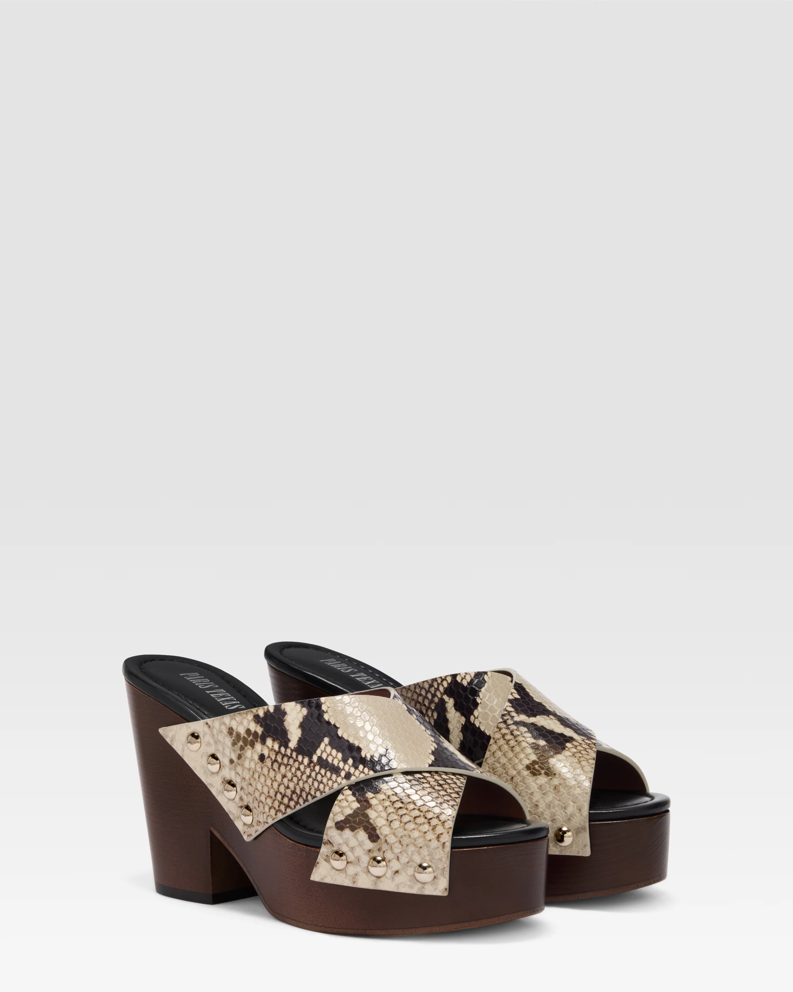 Python-print LEATHER MULE - Image 2