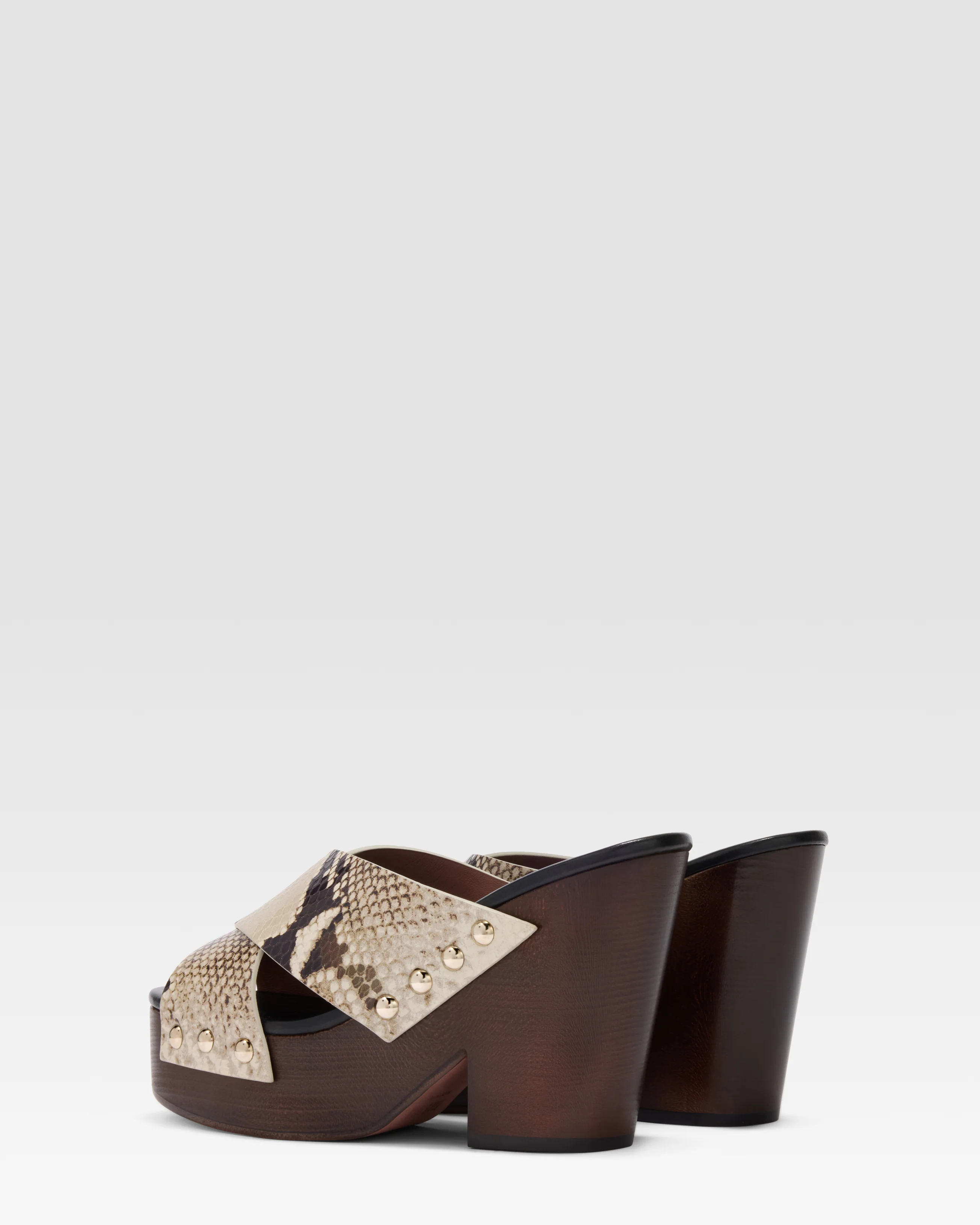 Python-print LEATHER MULE - Image 3
