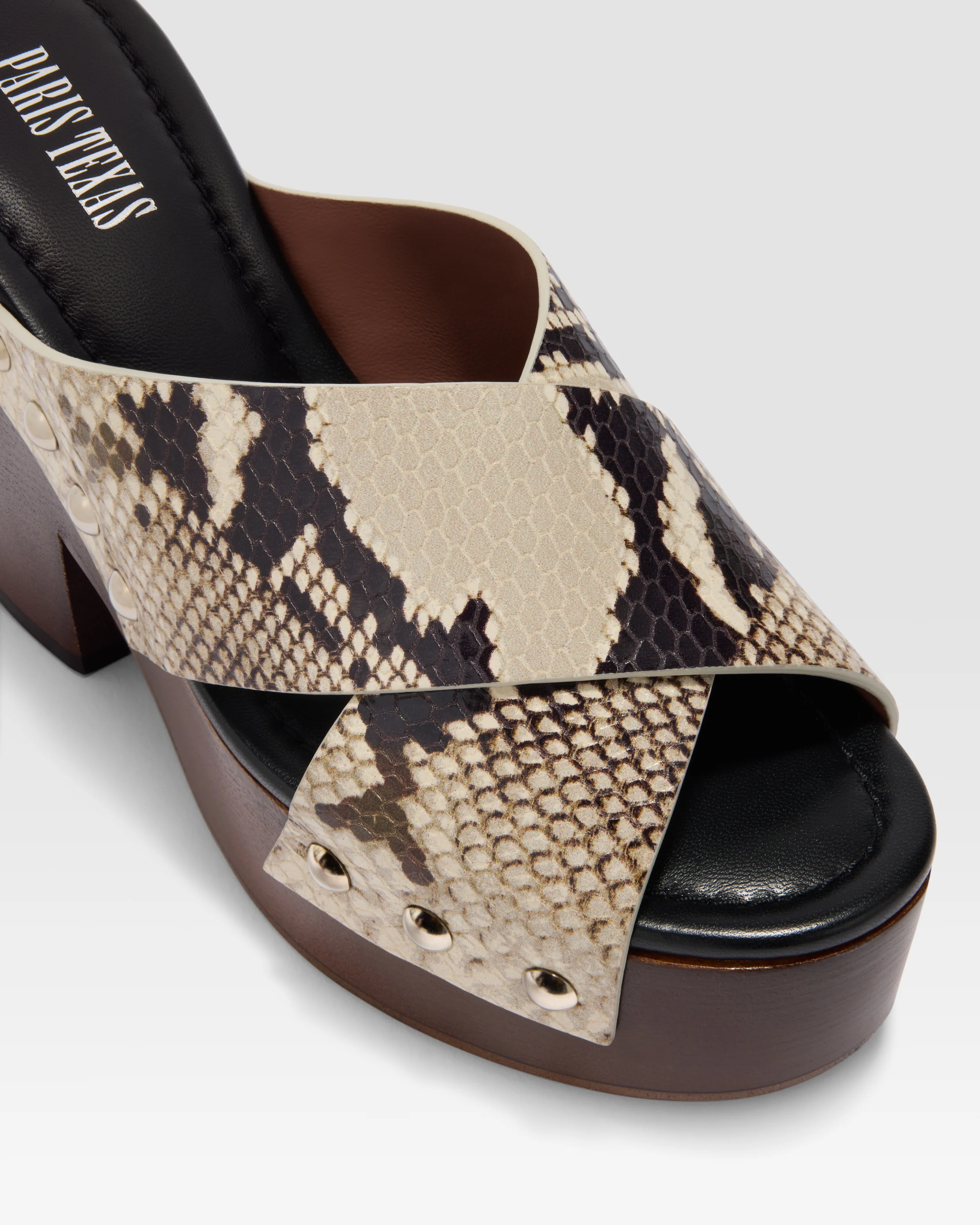 Python-print LEATHER MULE - Image 4