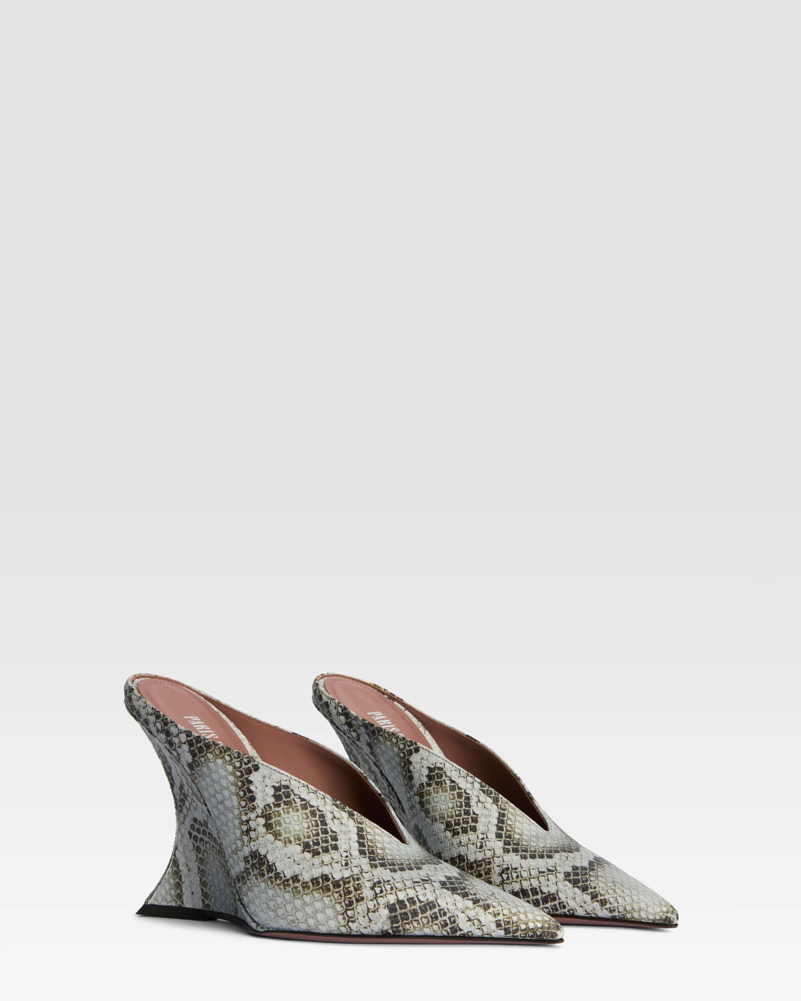Python-print leather mule - Image 2