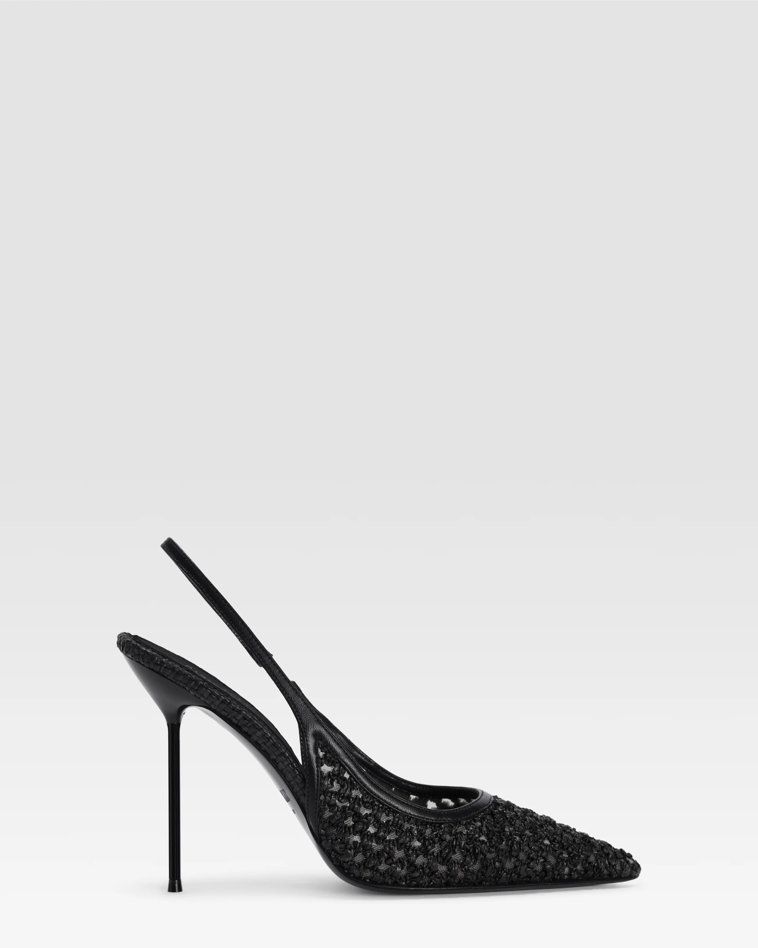 SLINGBACK IN WOVEN RAFFIA