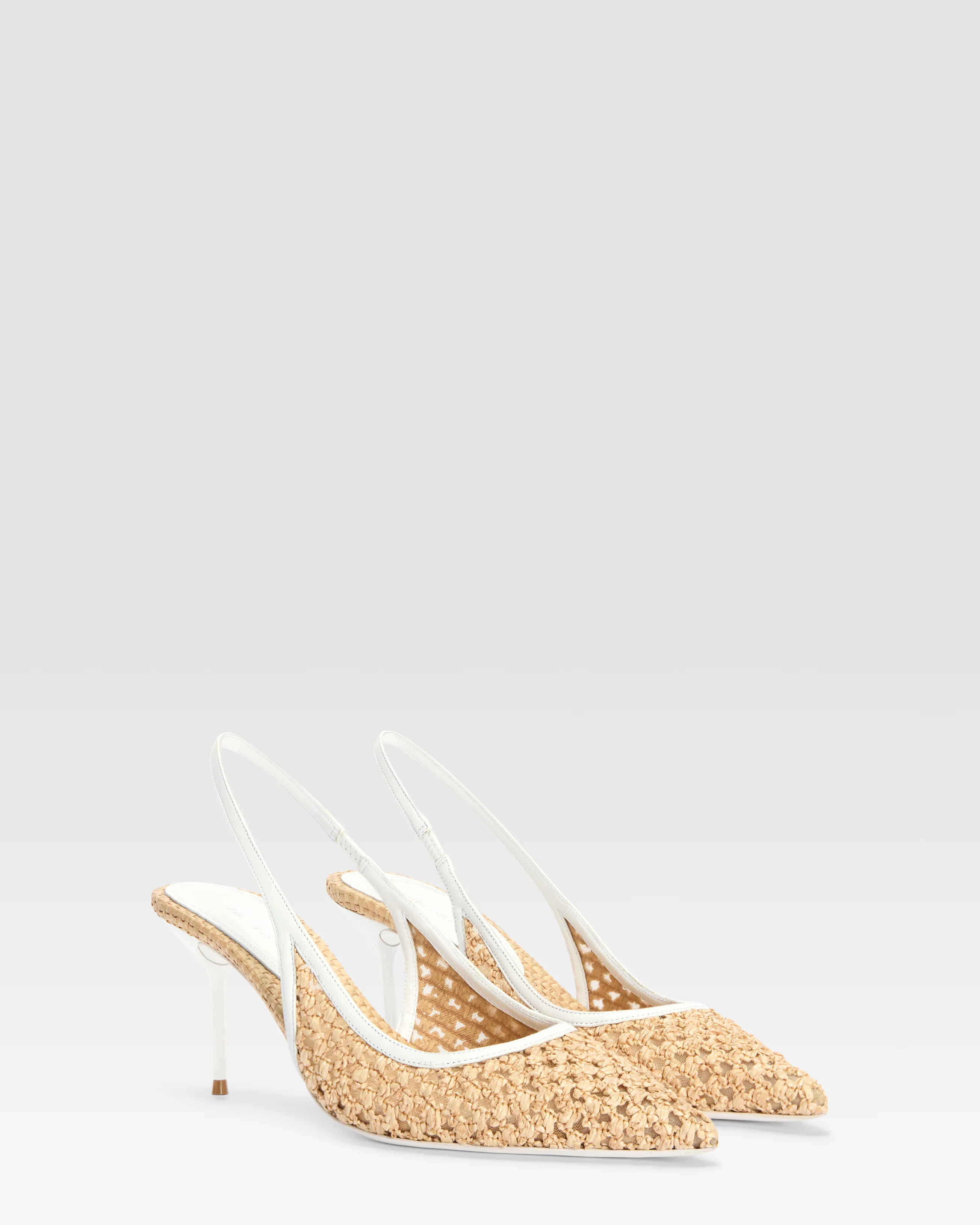 SLINGBACK IN WOVEN RAFFIA - Image 2