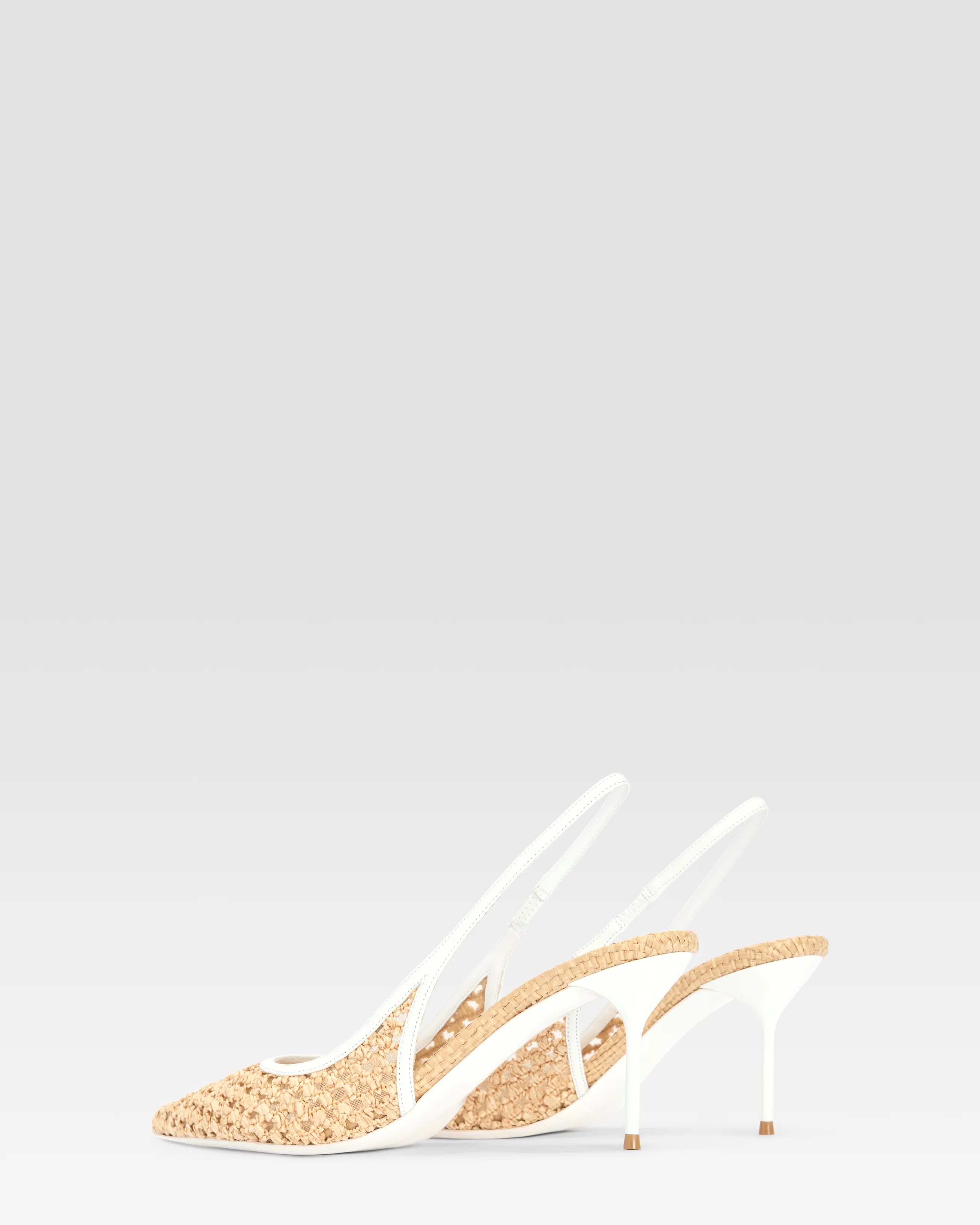 SLINGBACK IN WOVEN RAFFIA - Image 3