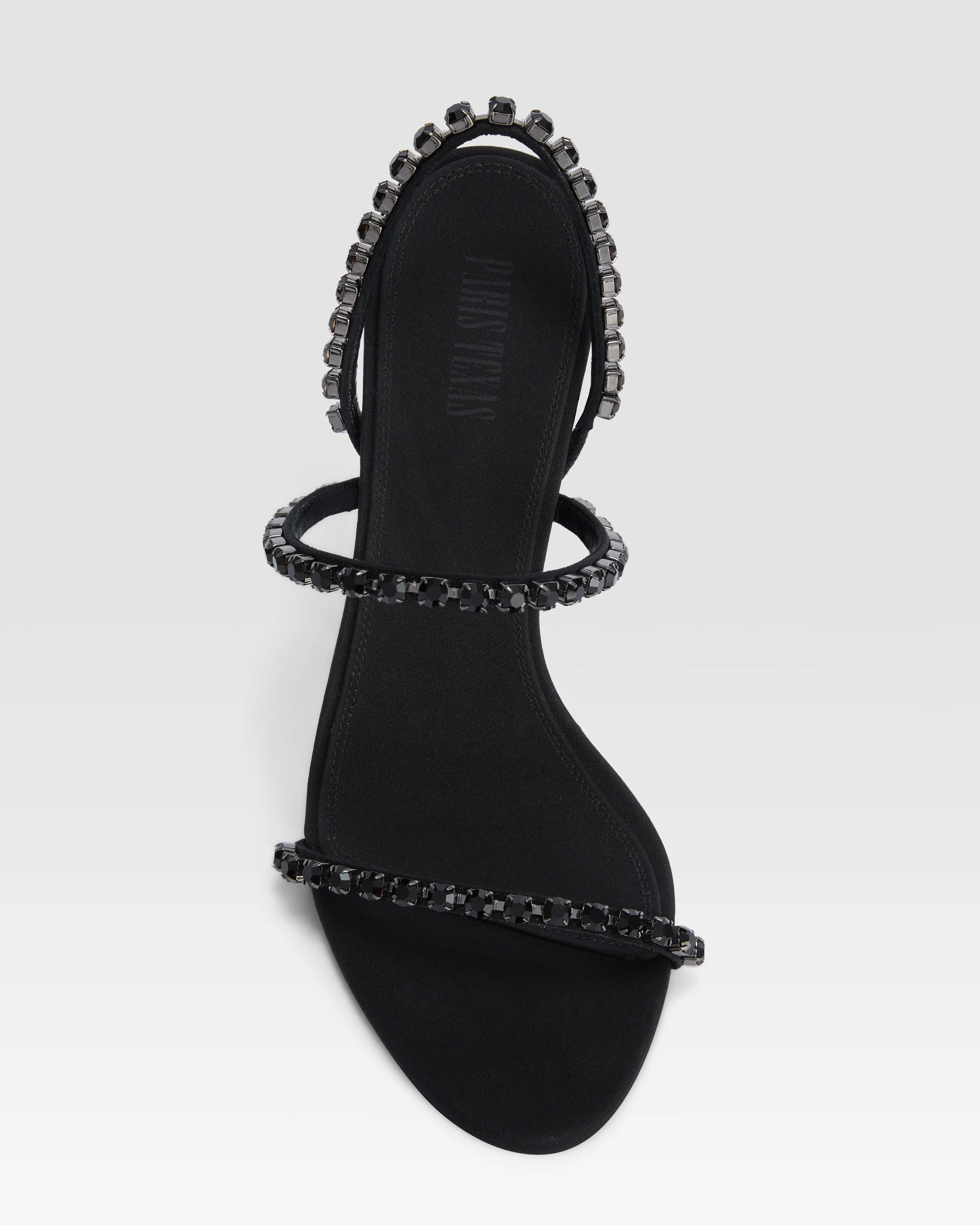 Crepe satin slingback sandal with embroidered studs - Image 5