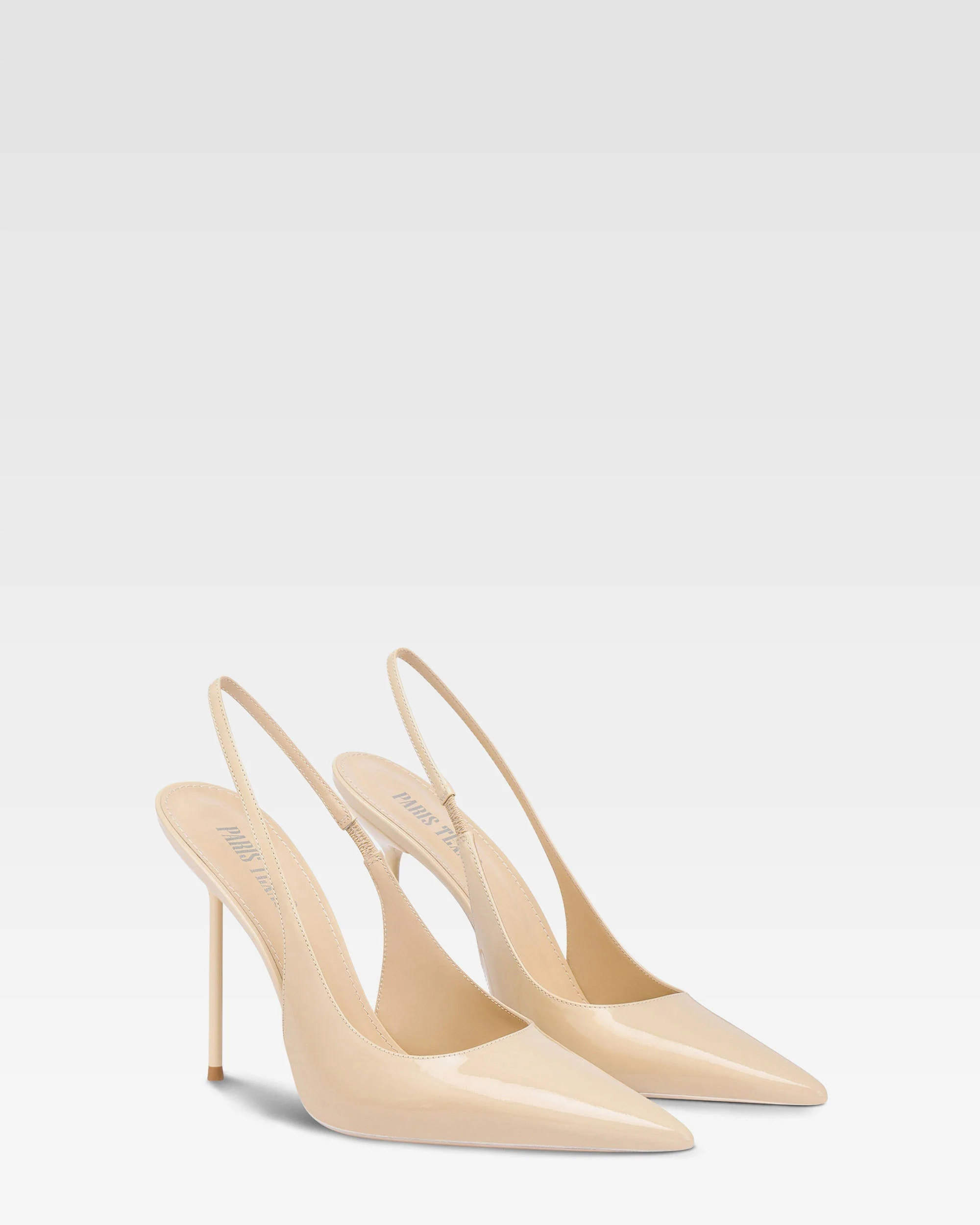 Slingbacks in almond patent leather - Image 2