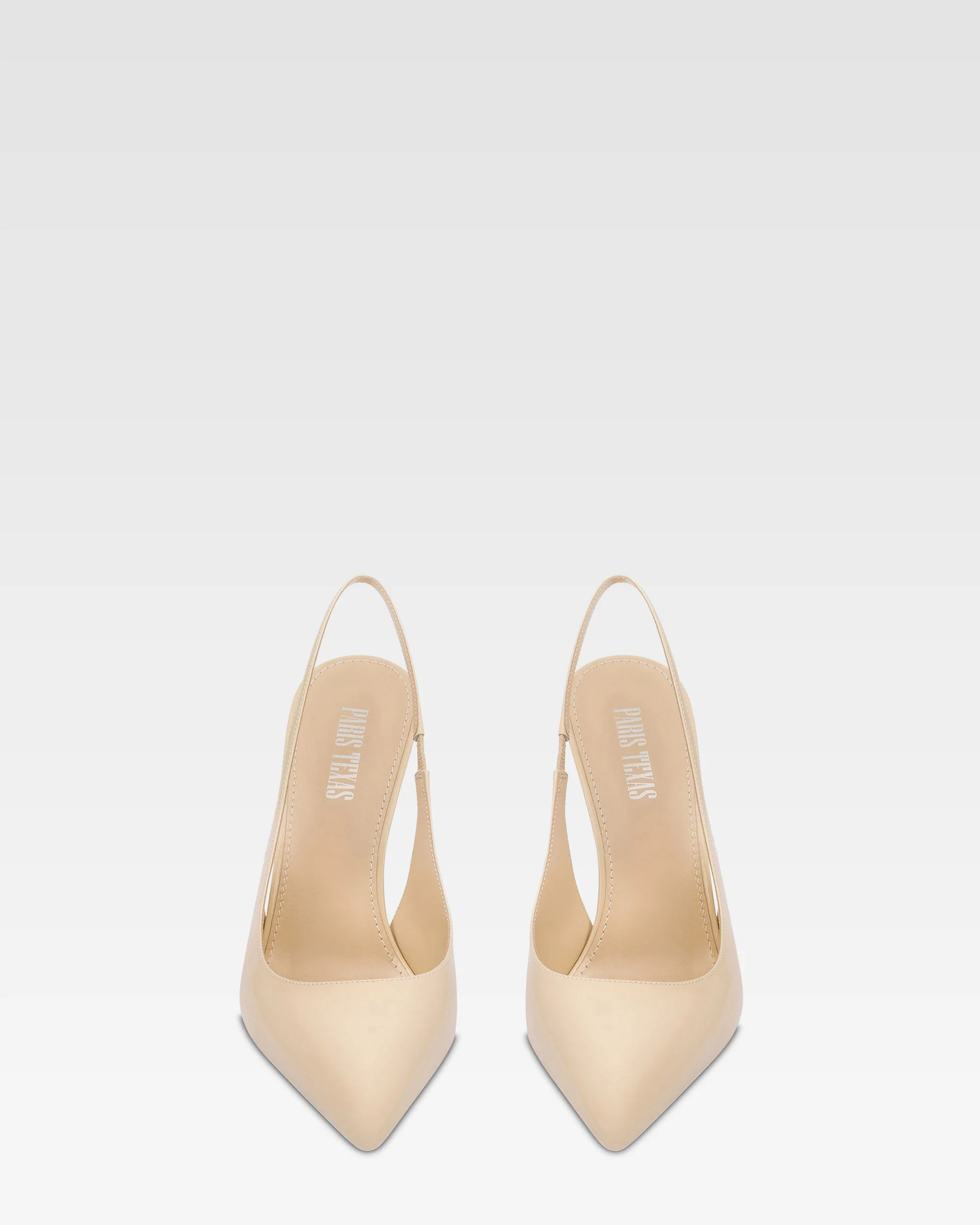 Slingbacks in almond patent leather - Image 3
