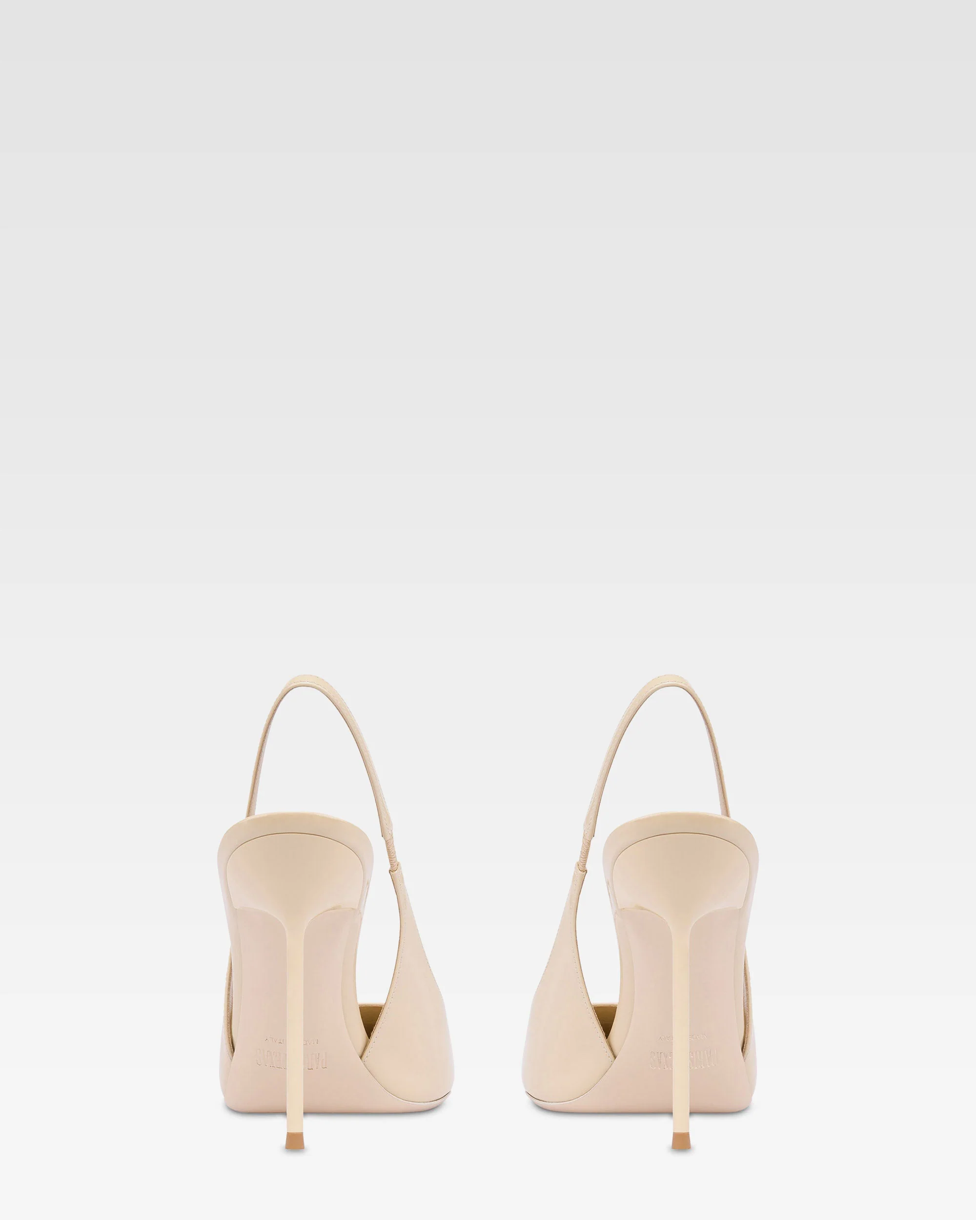 Slingbacks in almond patent leather - Image 4