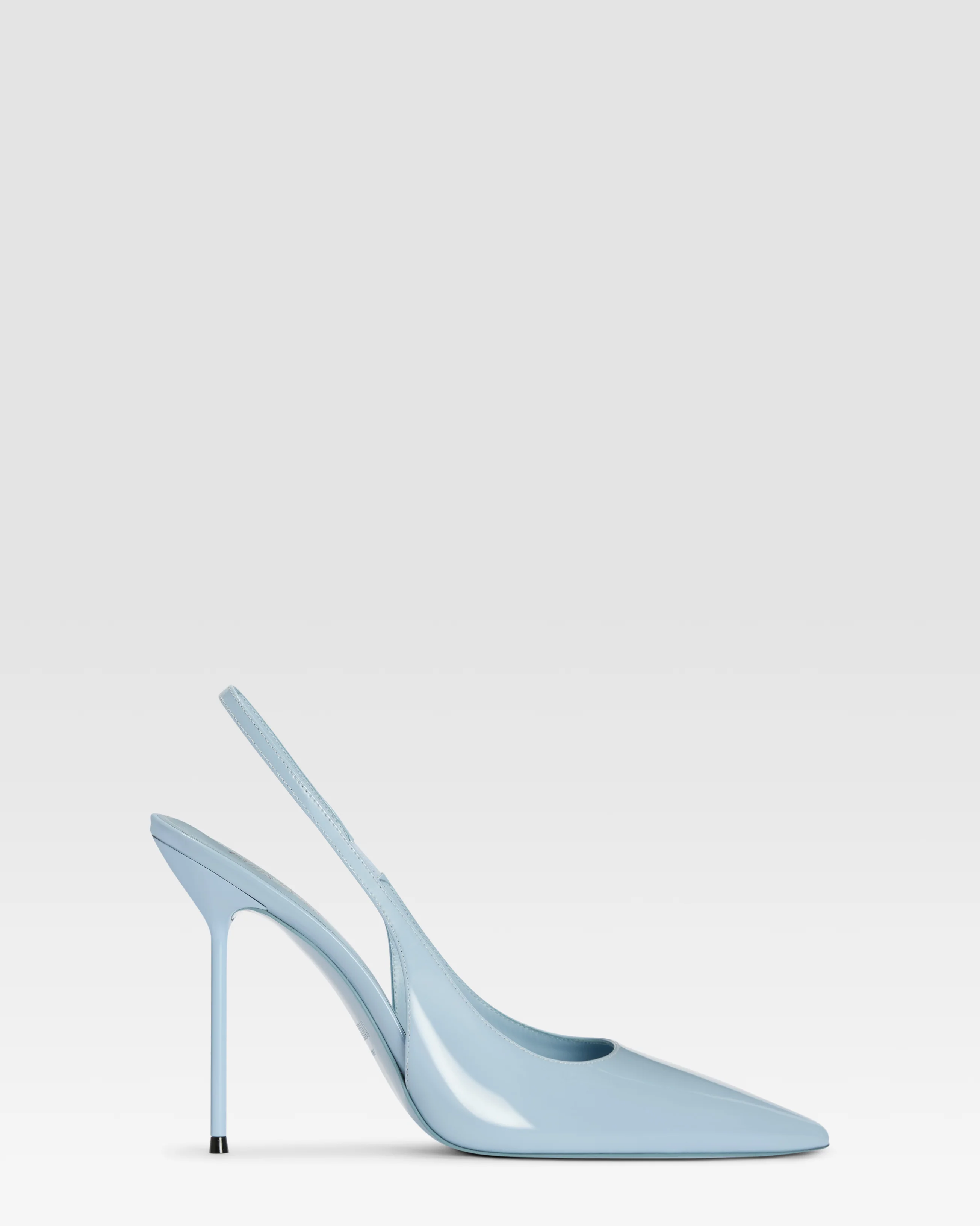 Patent leather slingback