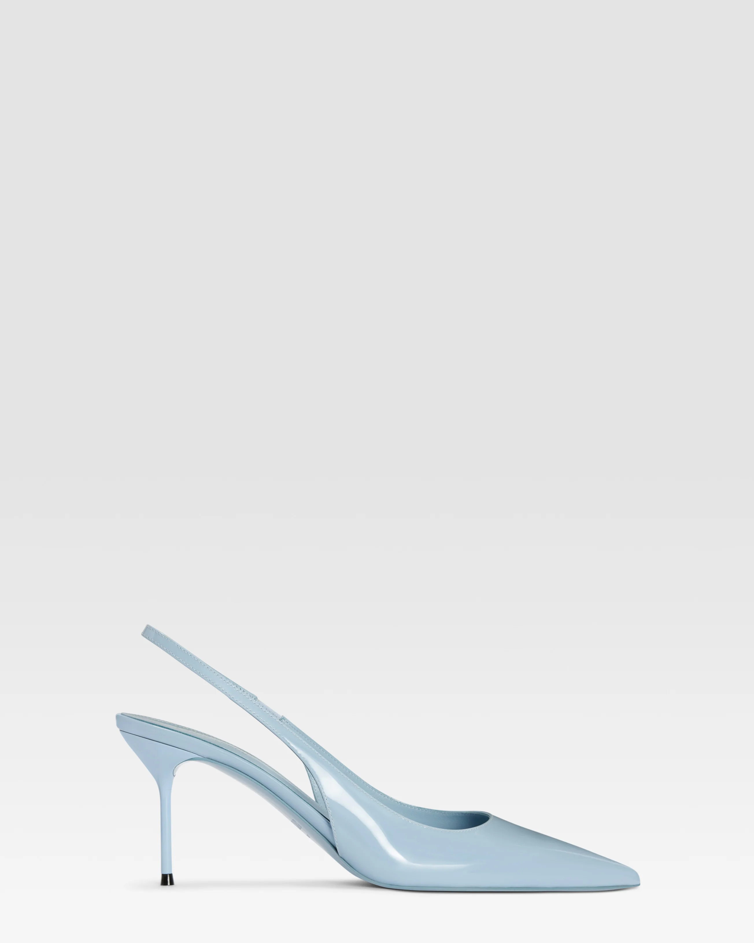 Patent leather slingback