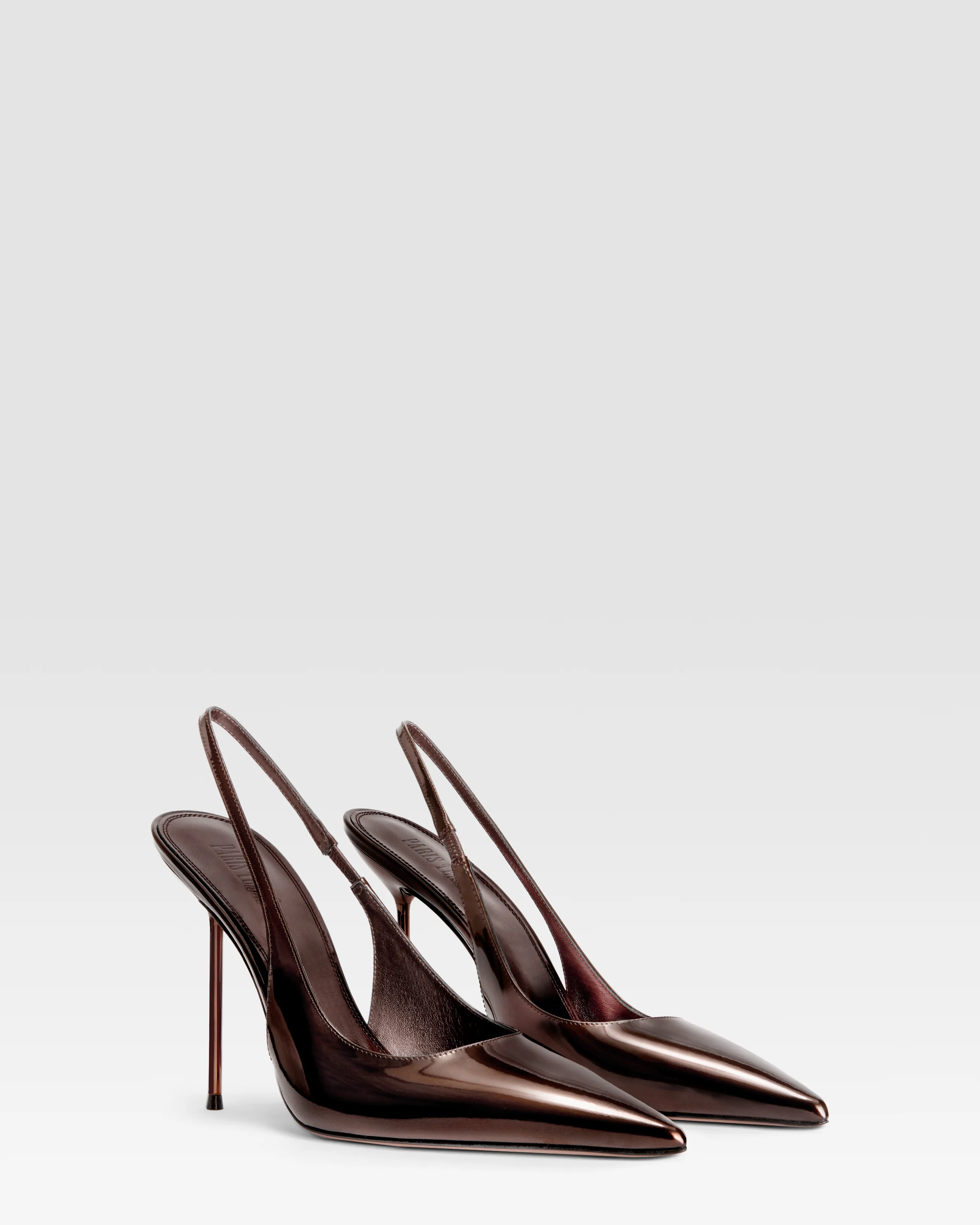 Mirrored leather slingback - Image 2