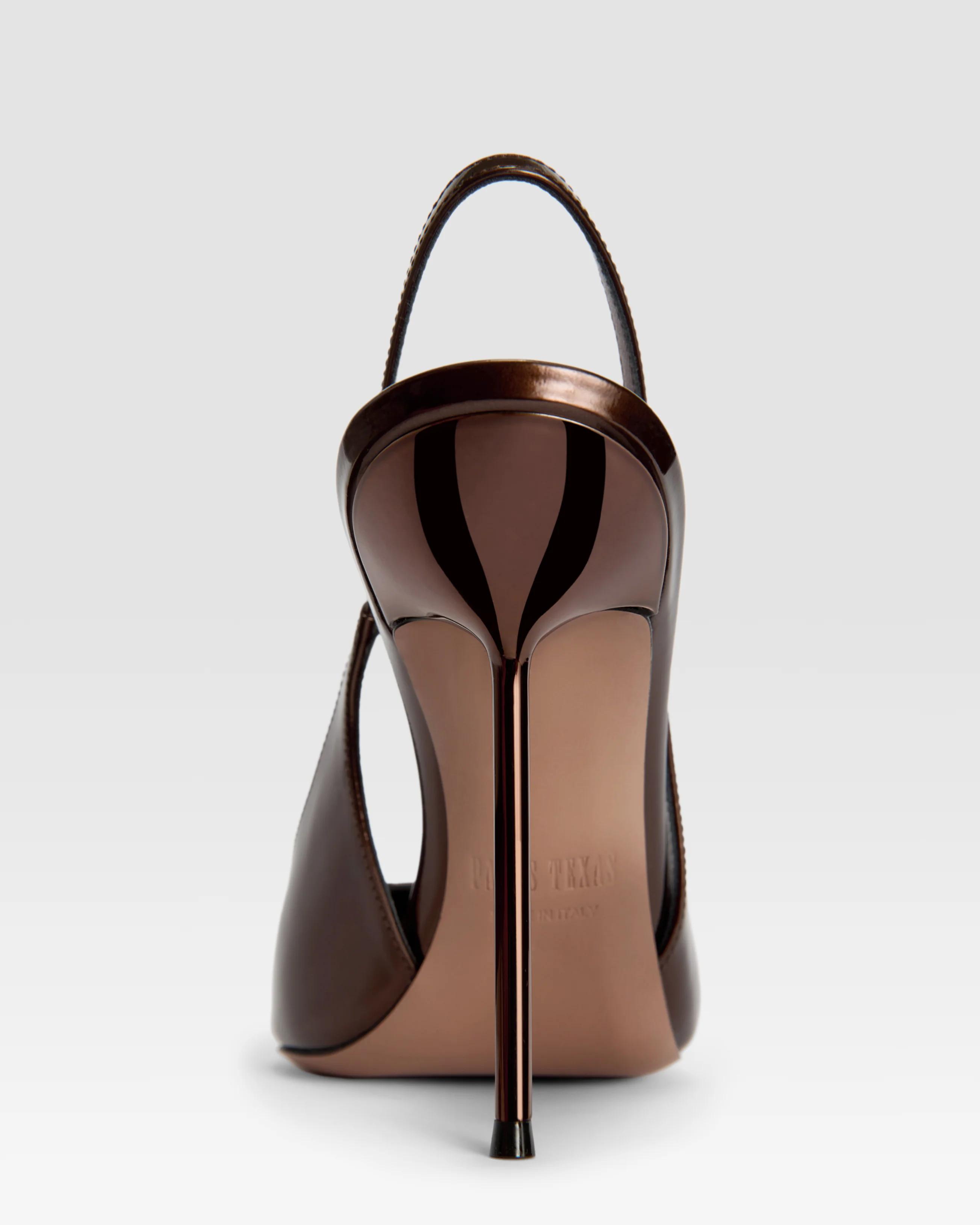 Mirrored leather slingback - Image 4