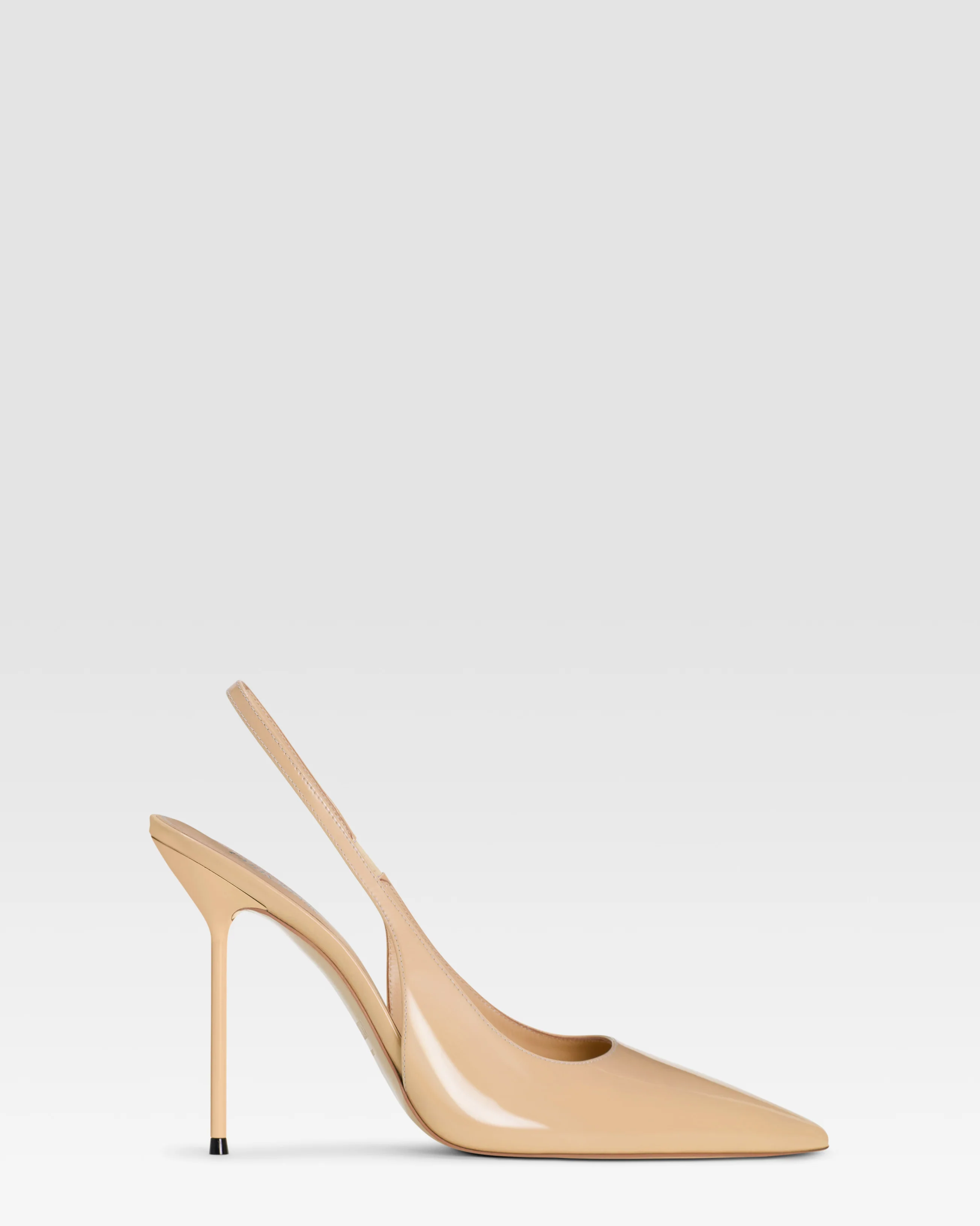 Patent leather slingback