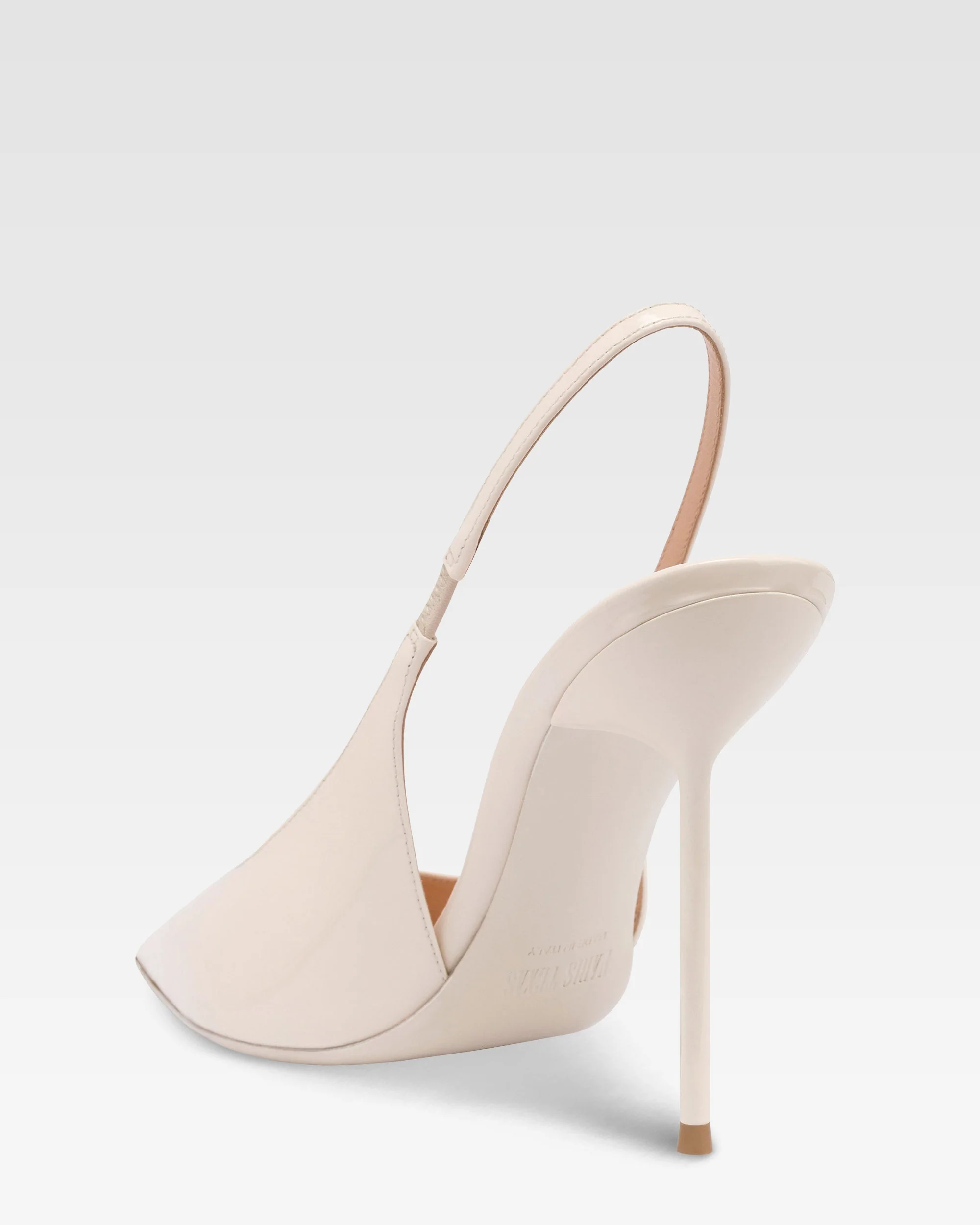 Slingbacks in ivory patent leather - Image 5