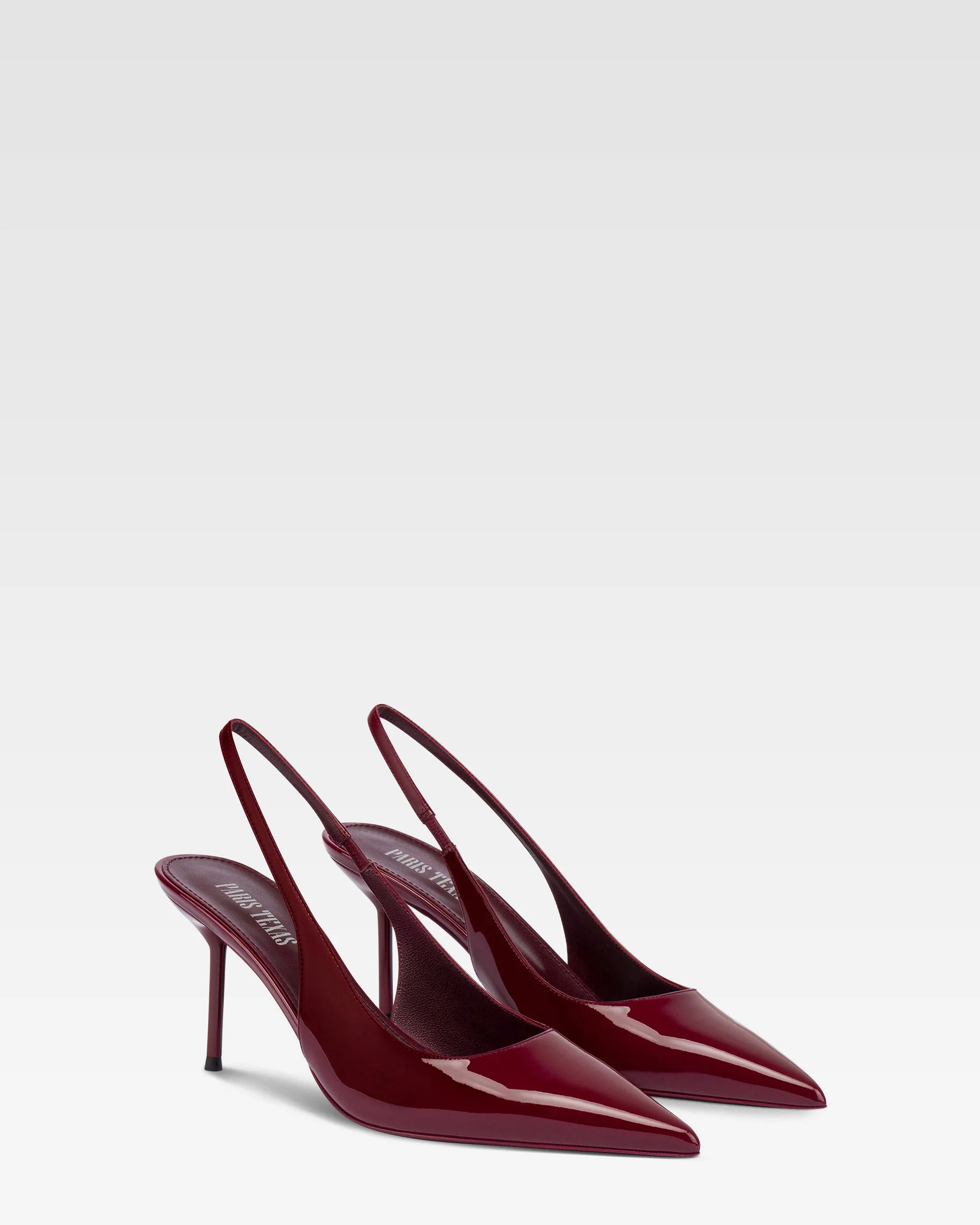 Slingbacks in rouge noir patent leather - Image 2