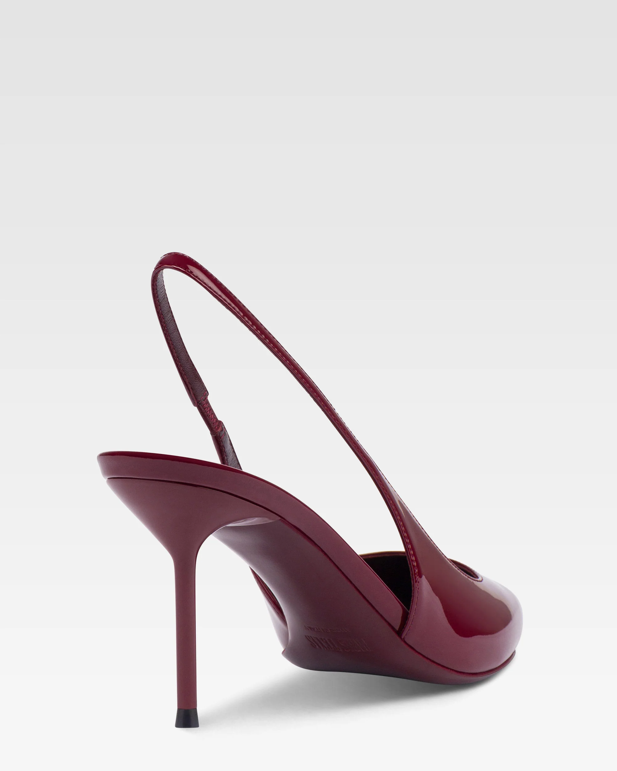 Slingbacks in rouge noir patent leather - Image 5