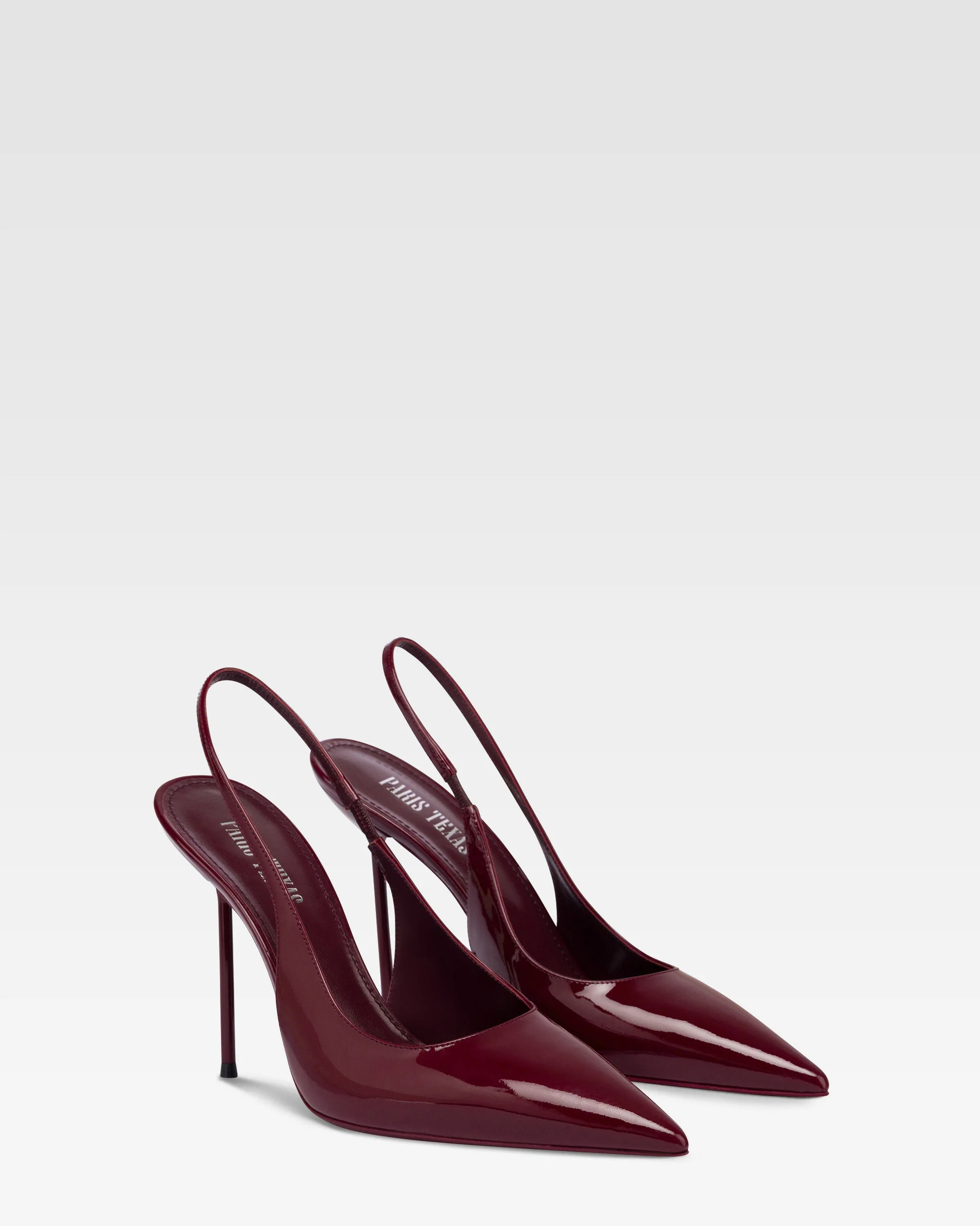 Slingbacks in rouge noir patent leather - Image 2