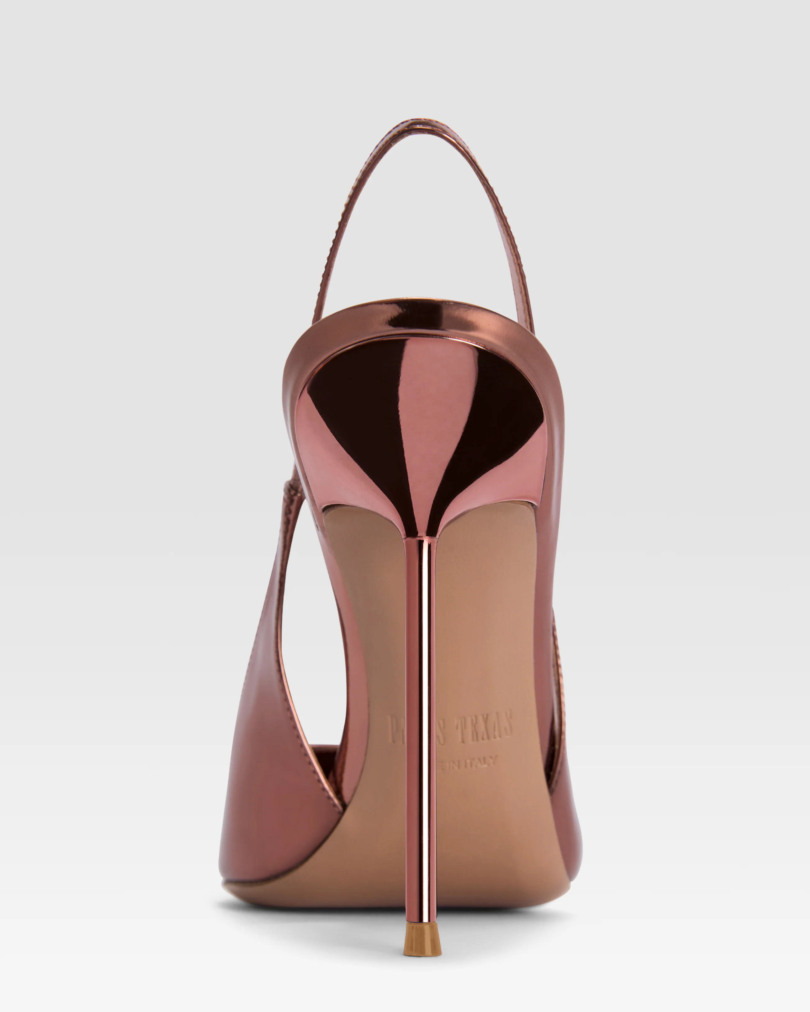 Mirrored leather slingback - Image 4