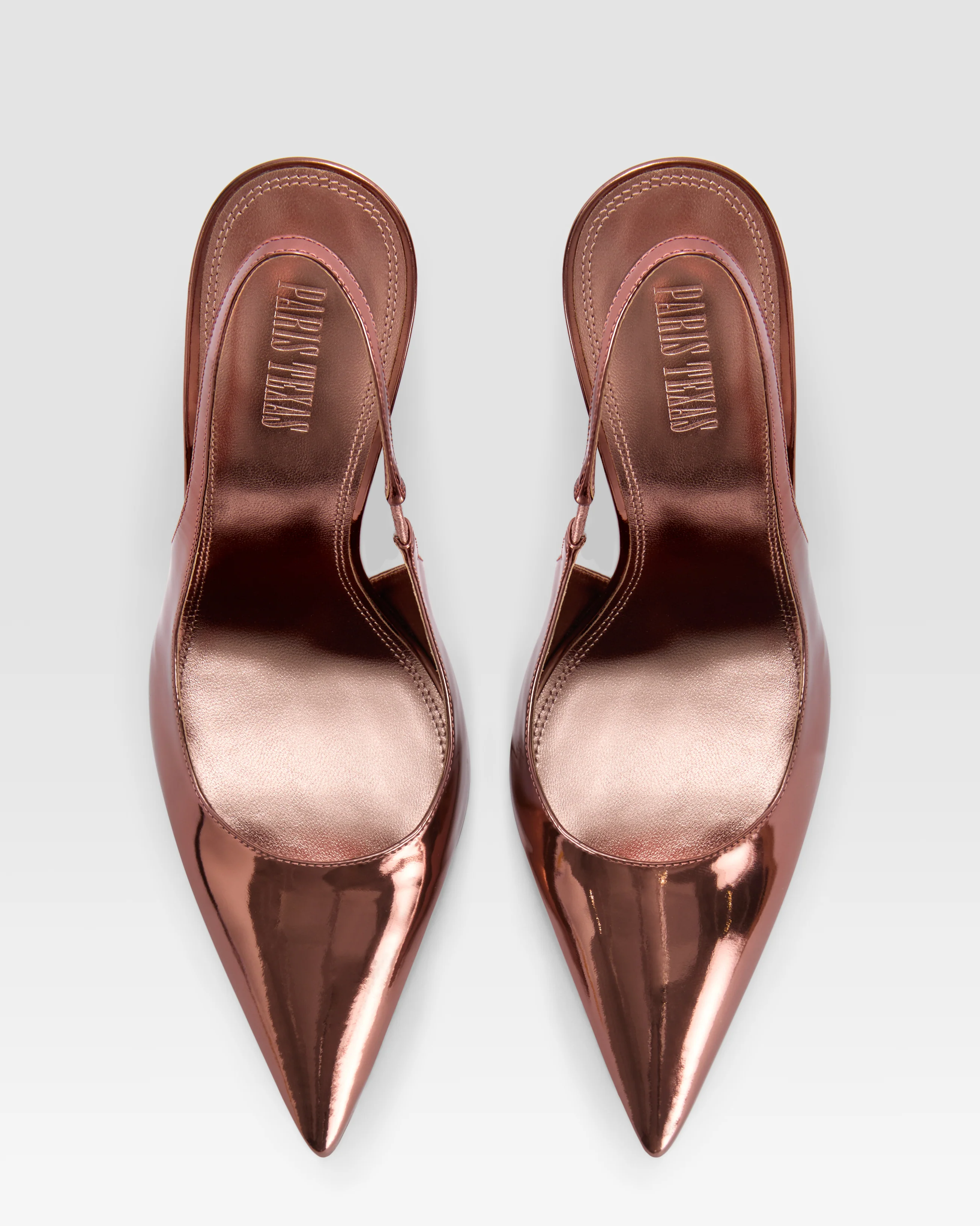 Mirrored leather slingback - Image 5