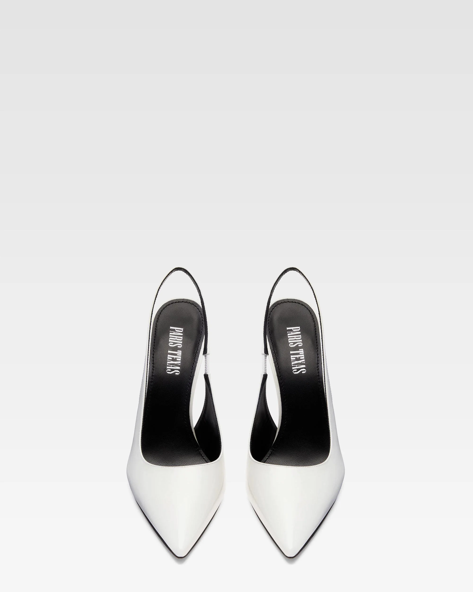 Slingbacks in white patent - Image 3
