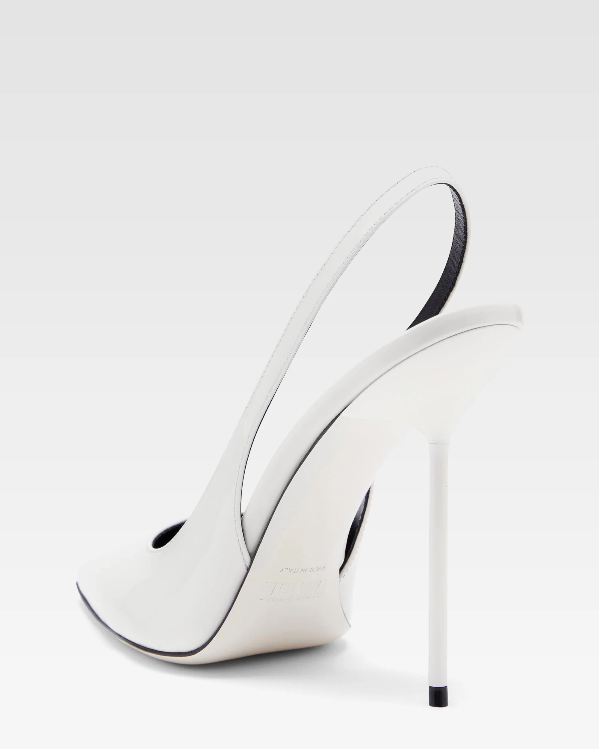 Slingbacks in white patent - Image 5