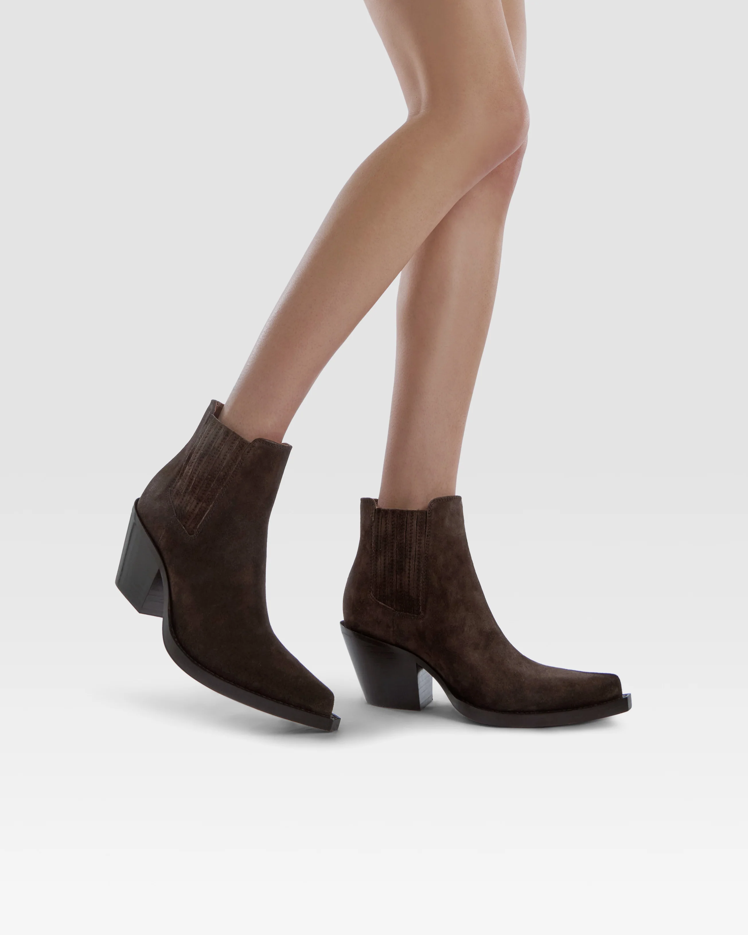 Suede Western ankle boot - Image 6