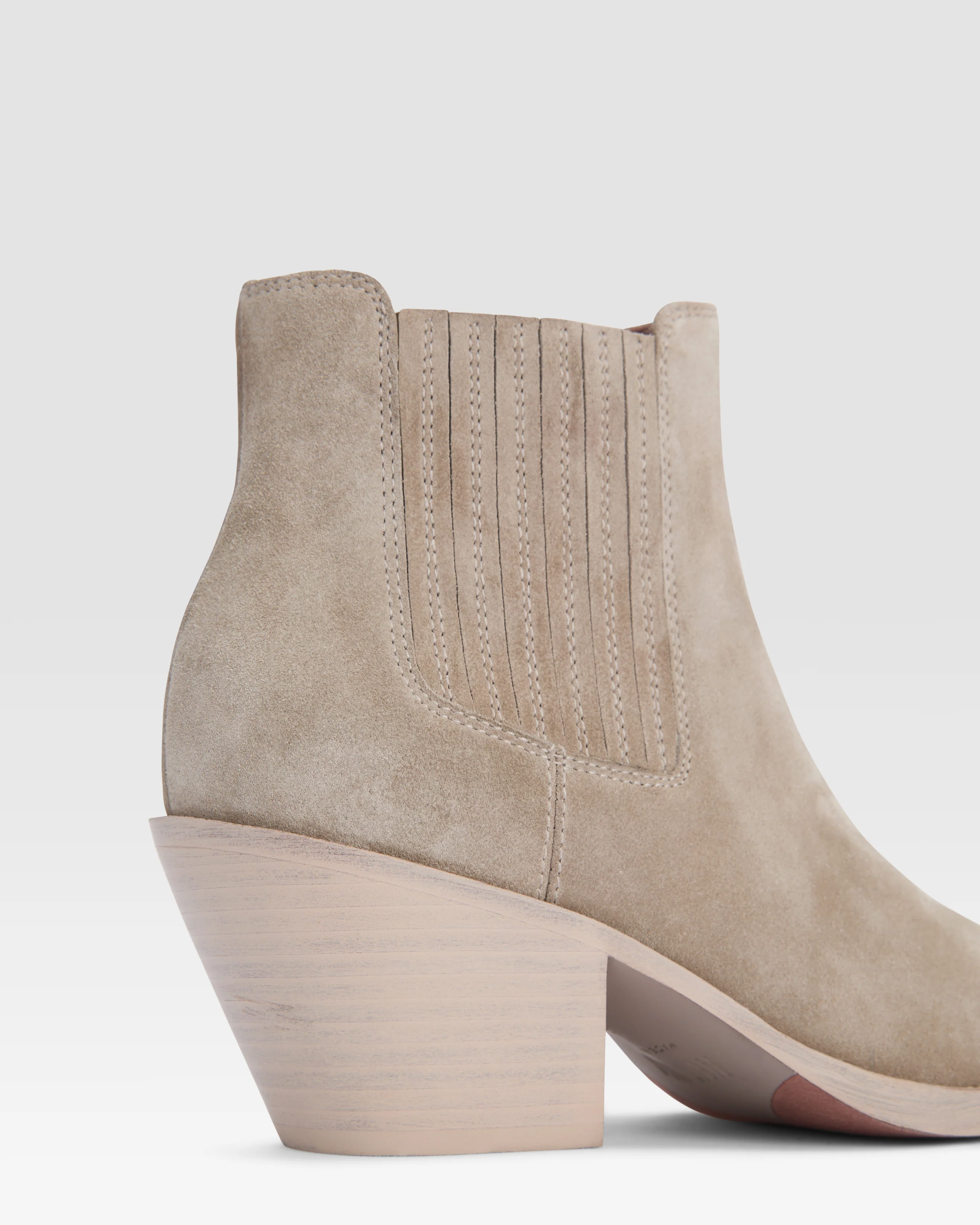 Suede Western ankle boot - Image 4