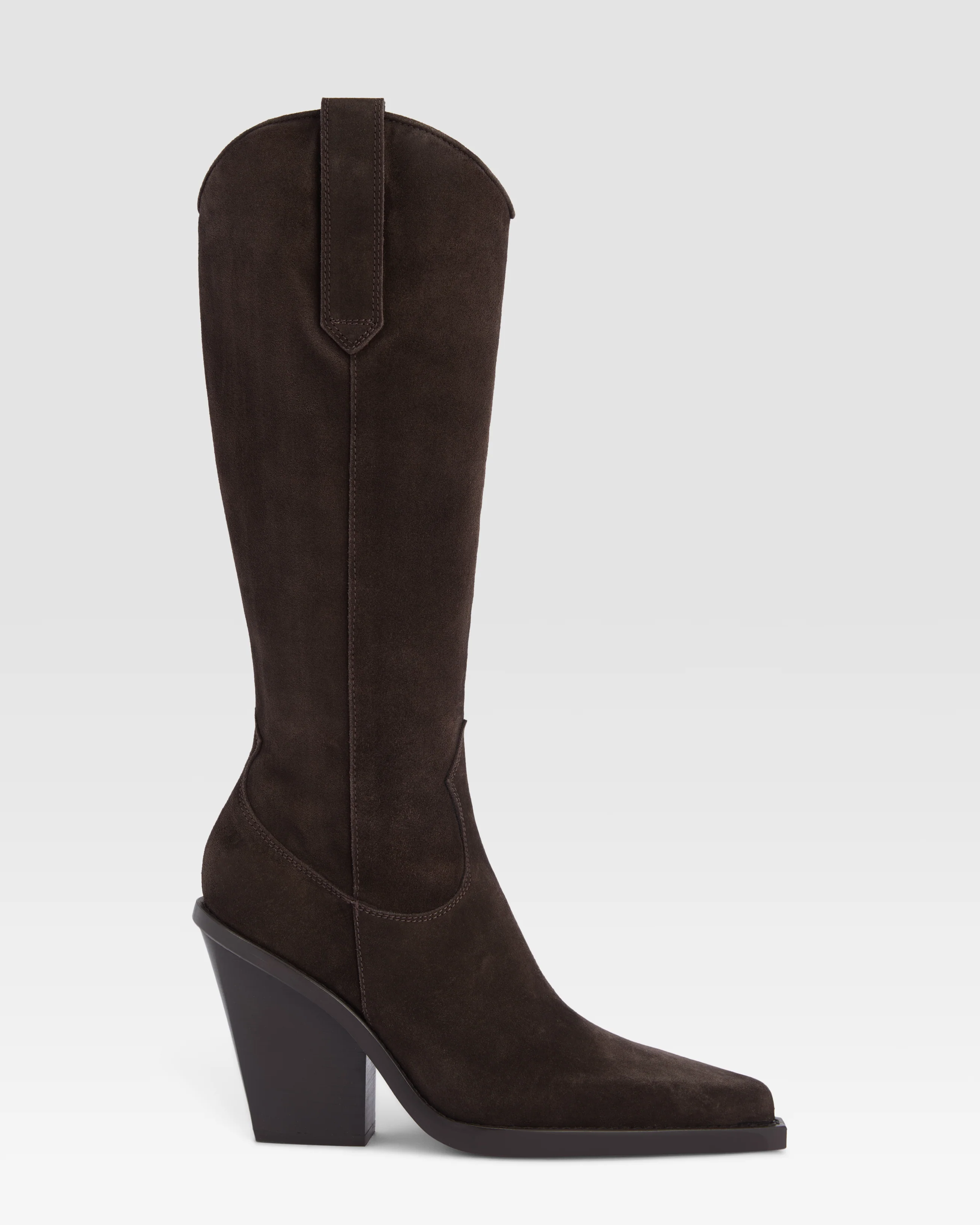 Suede Western boot