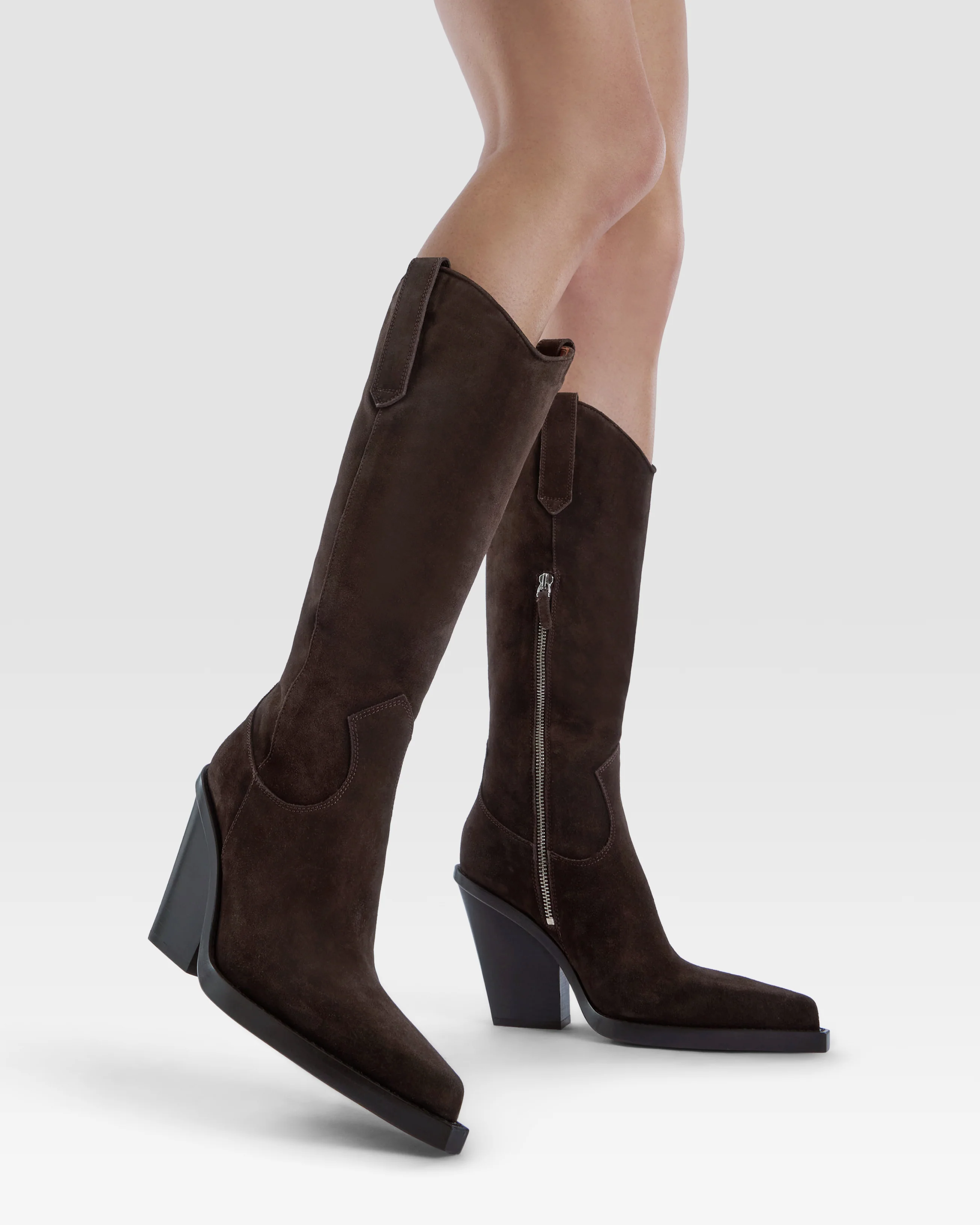 Suede Western boot - Image 6