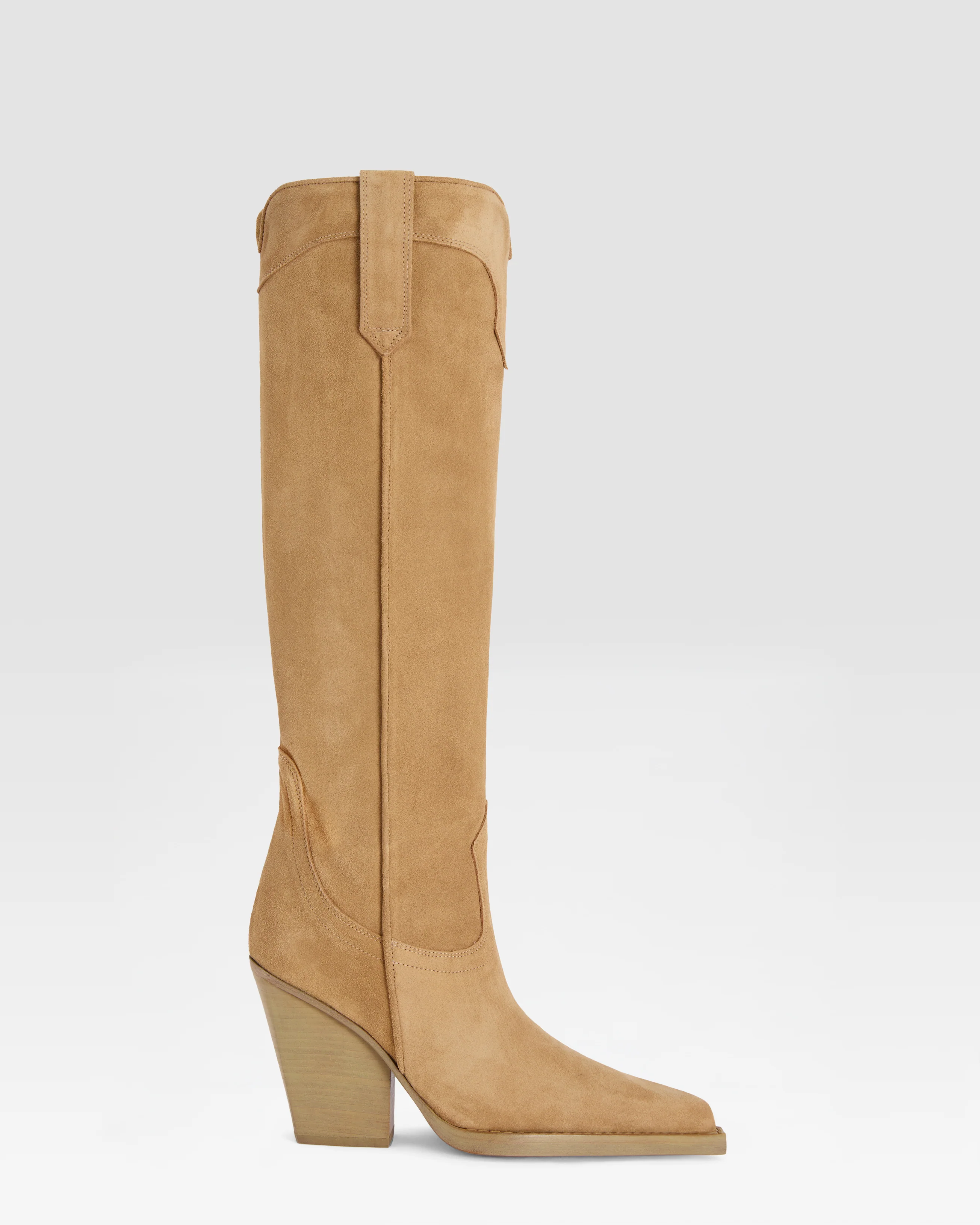 Suede Western boot
