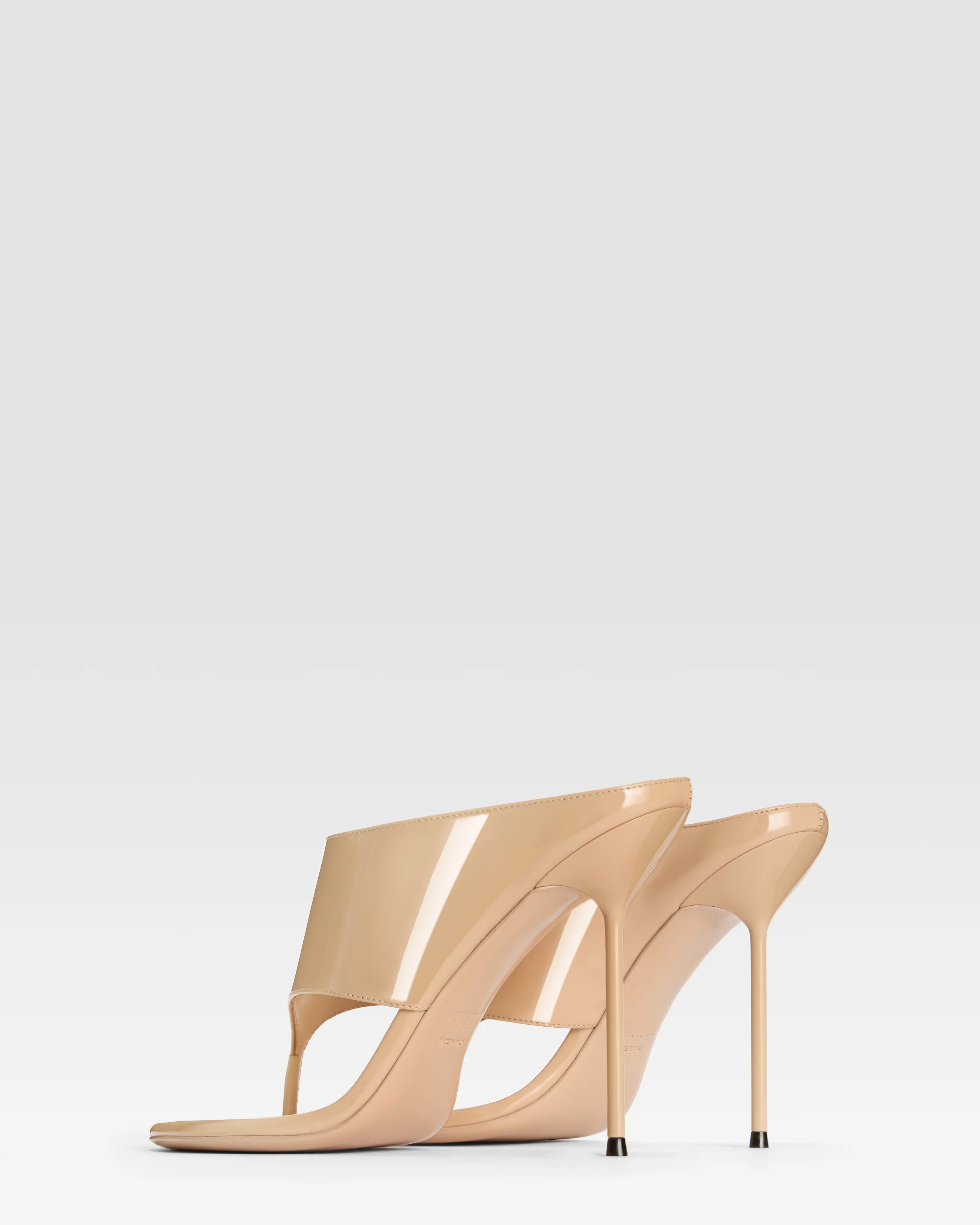 Patent leather thong mule - Image 3
