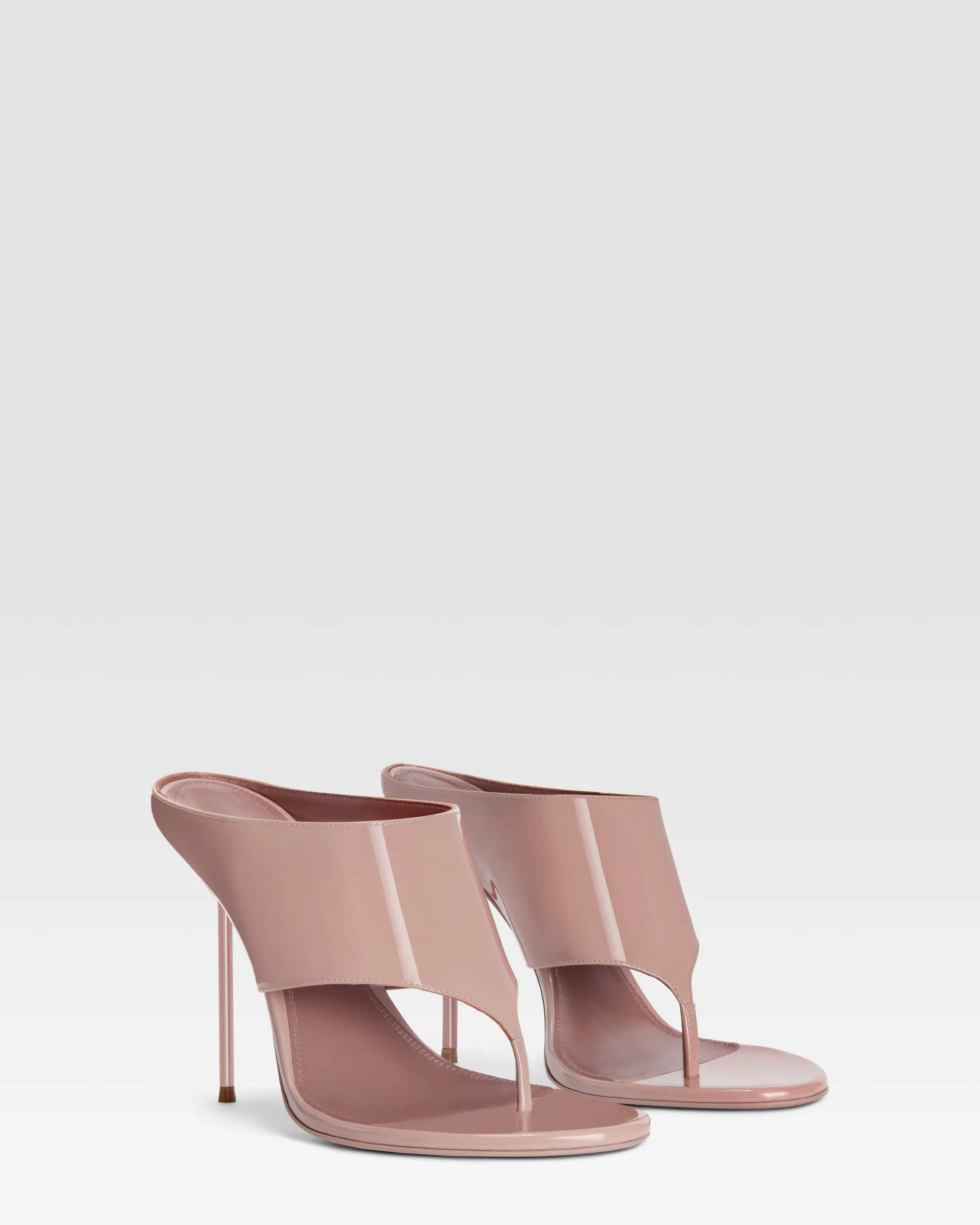 Patent leather thong mule - Image 2