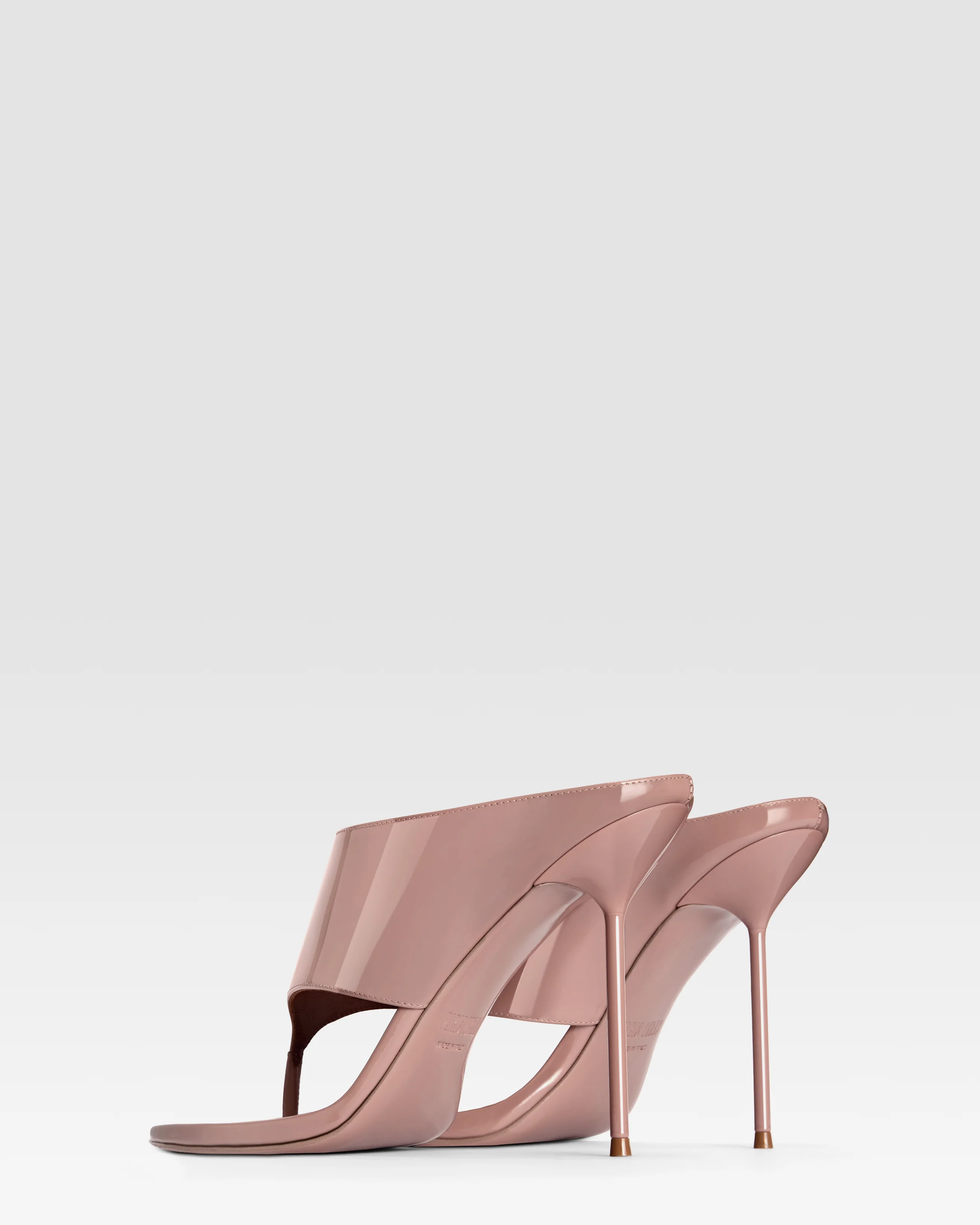 Patent leather thong mule - Image 3