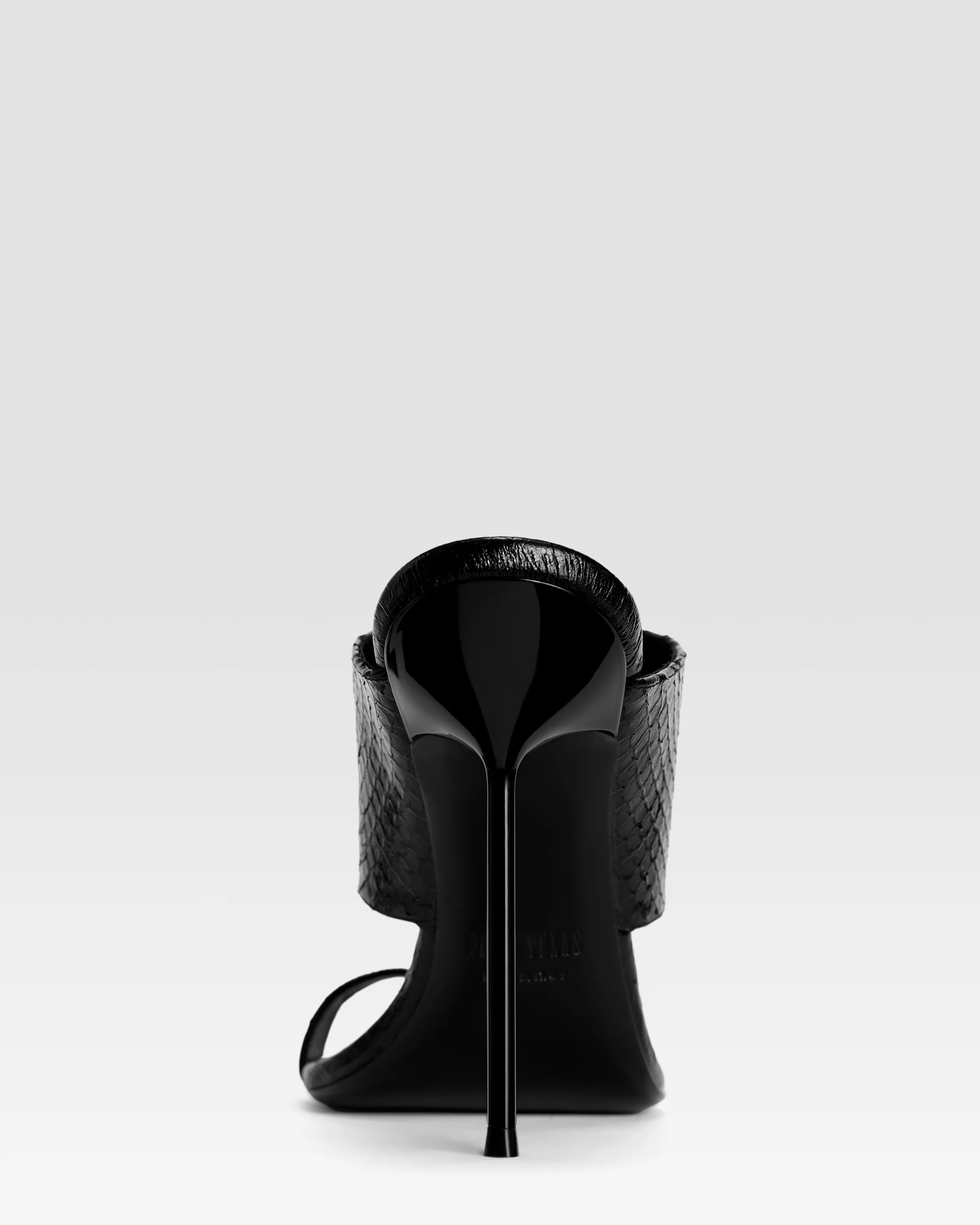 Python-print leather thong mule - Image 4