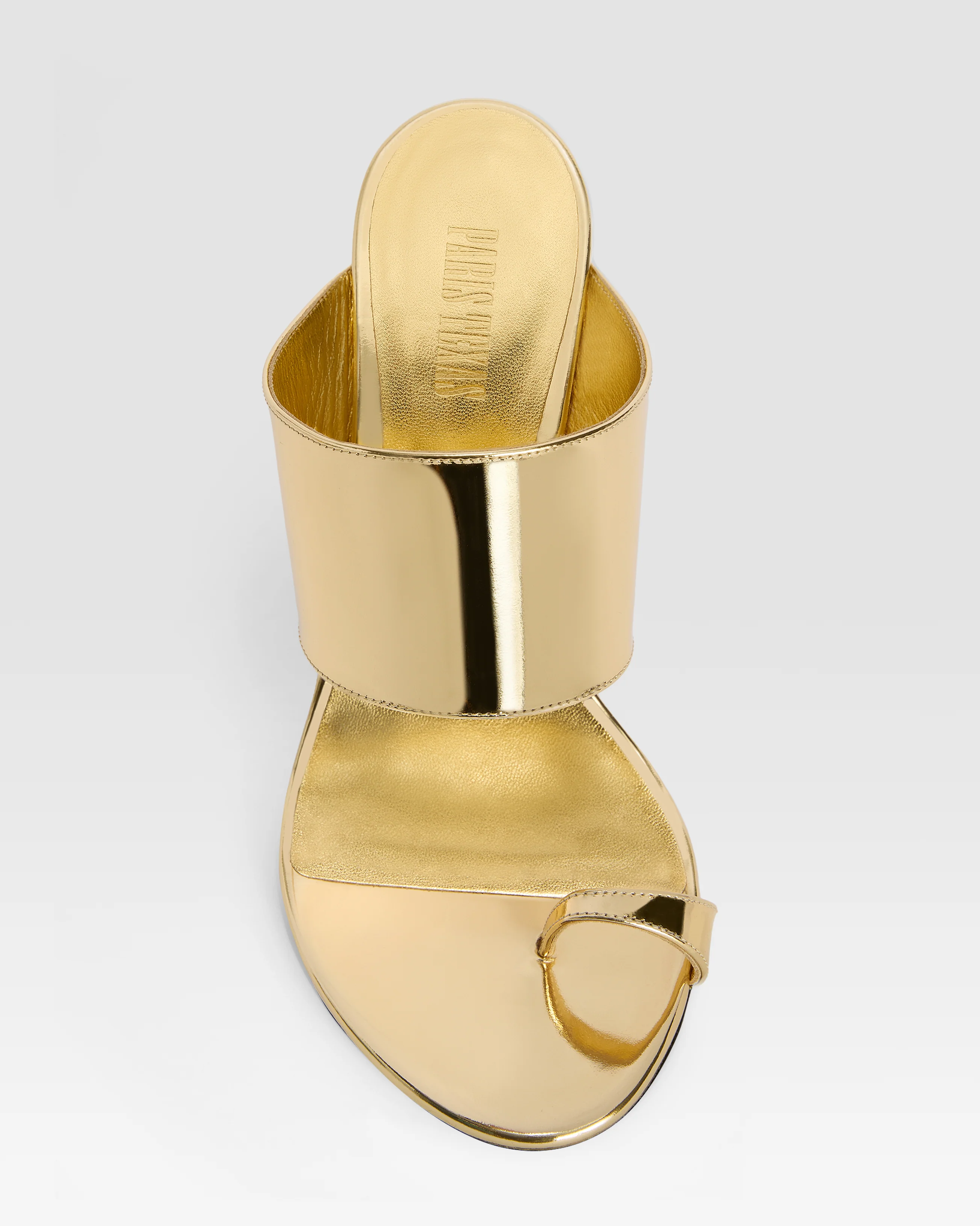 Mirrored leather thong mule - Image 5