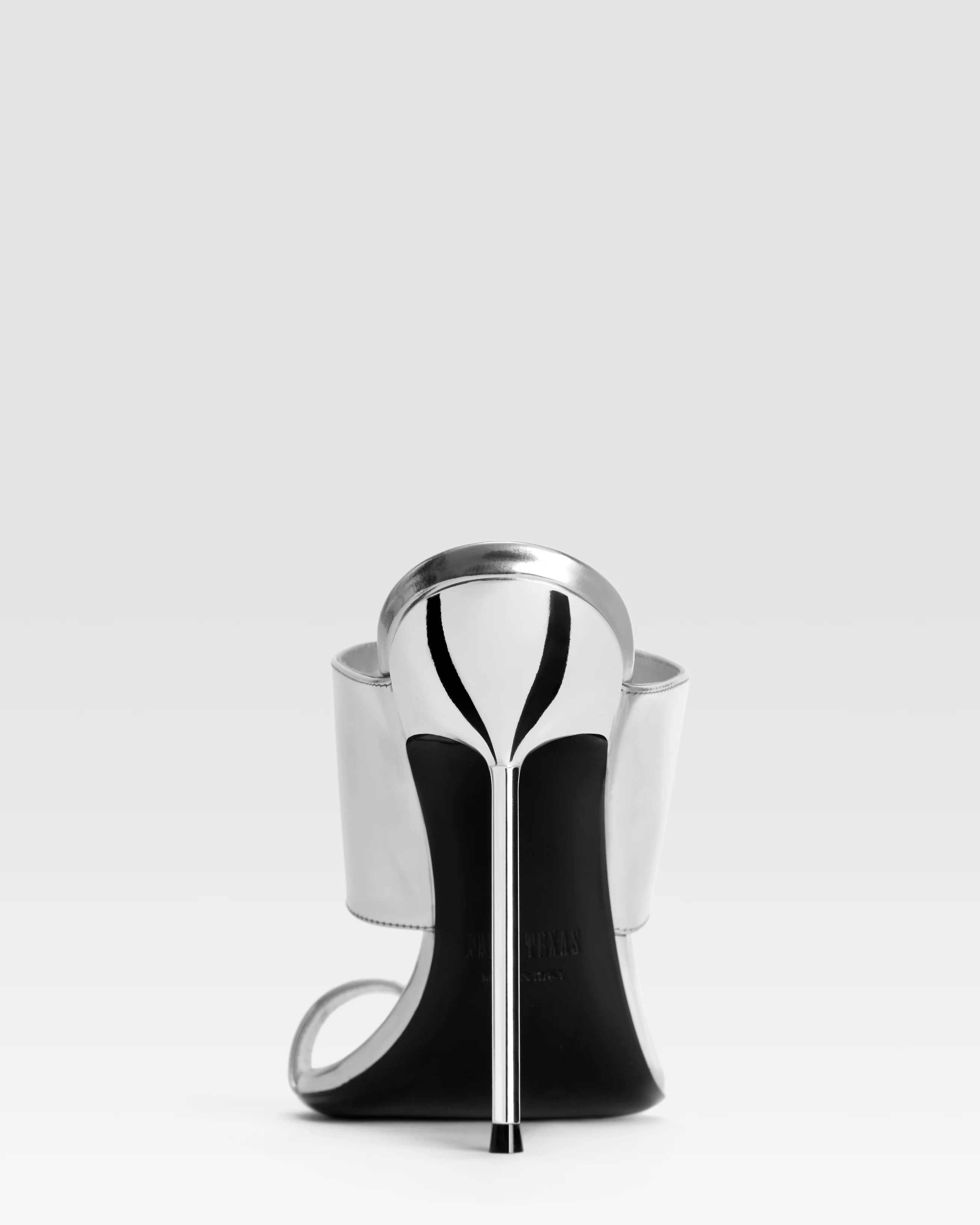 Mirrored leather thong mule - Image 4