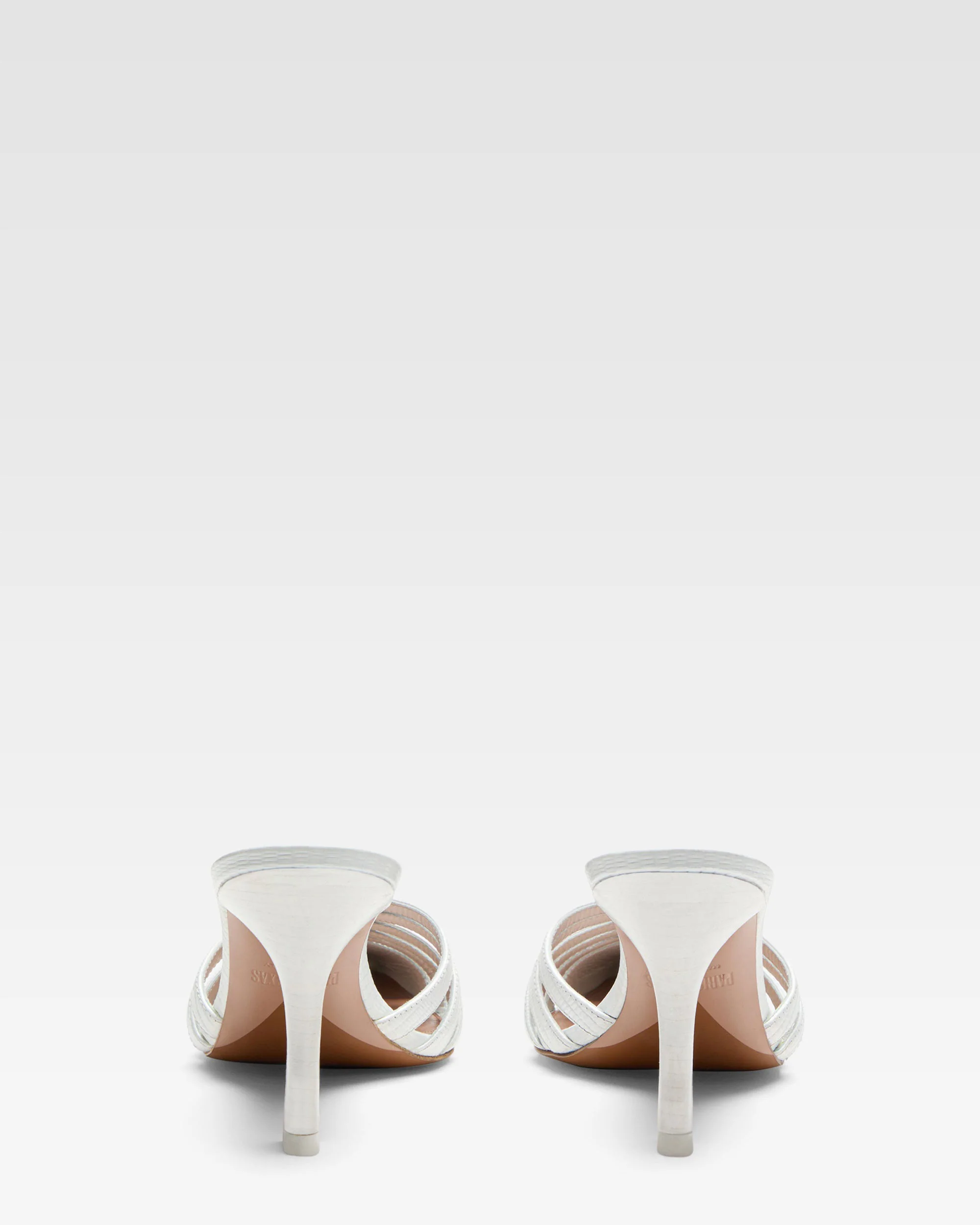 White leather cut-out mule - Image 4