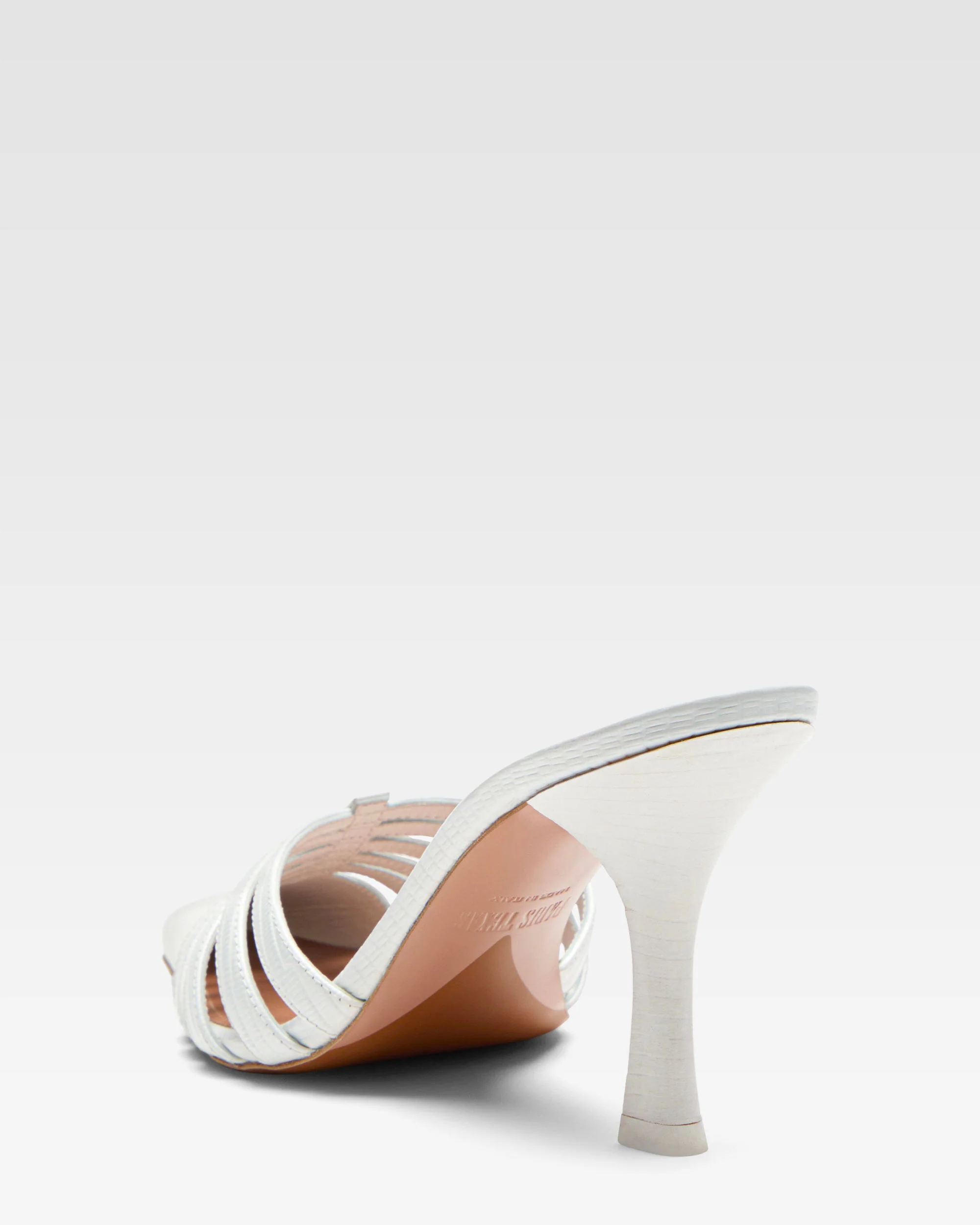 White leather cut-out mule - Image 5